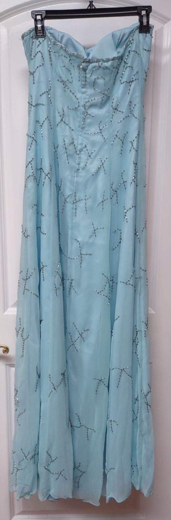 Mauri Simone Size S Prom Blue Floor Length Maxi on Queenly