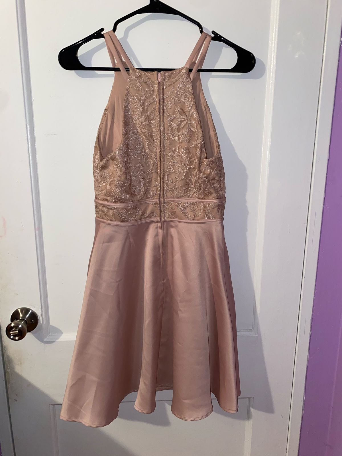 Speechless Size 4 Wedding Guest Nude A-line Dress on Queenly