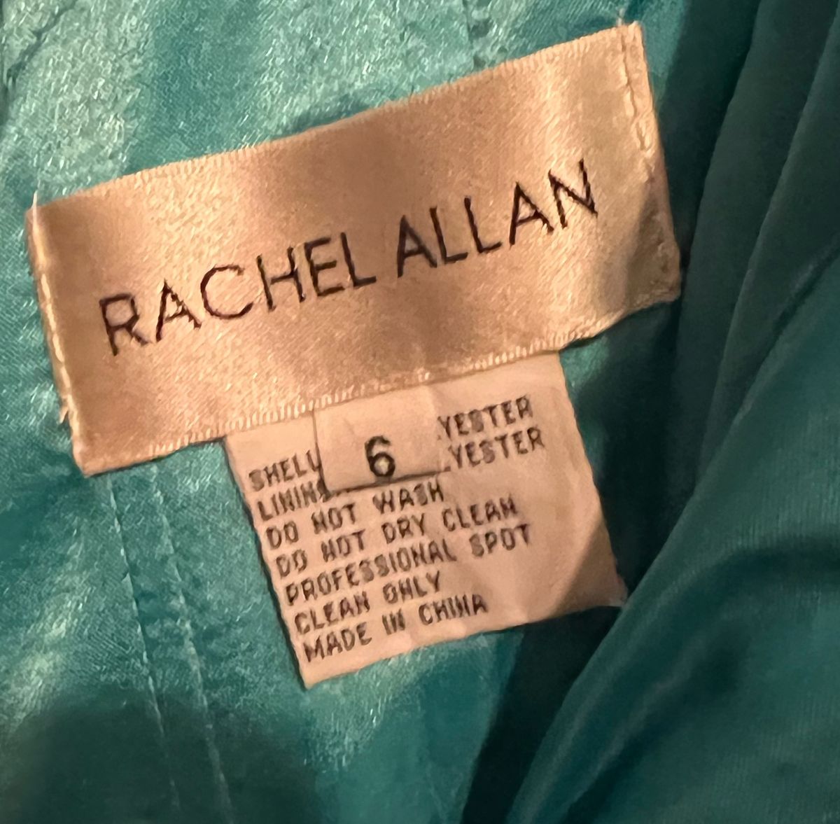 Rachel Allan Size 6 Blue Dress With Train on Queenly