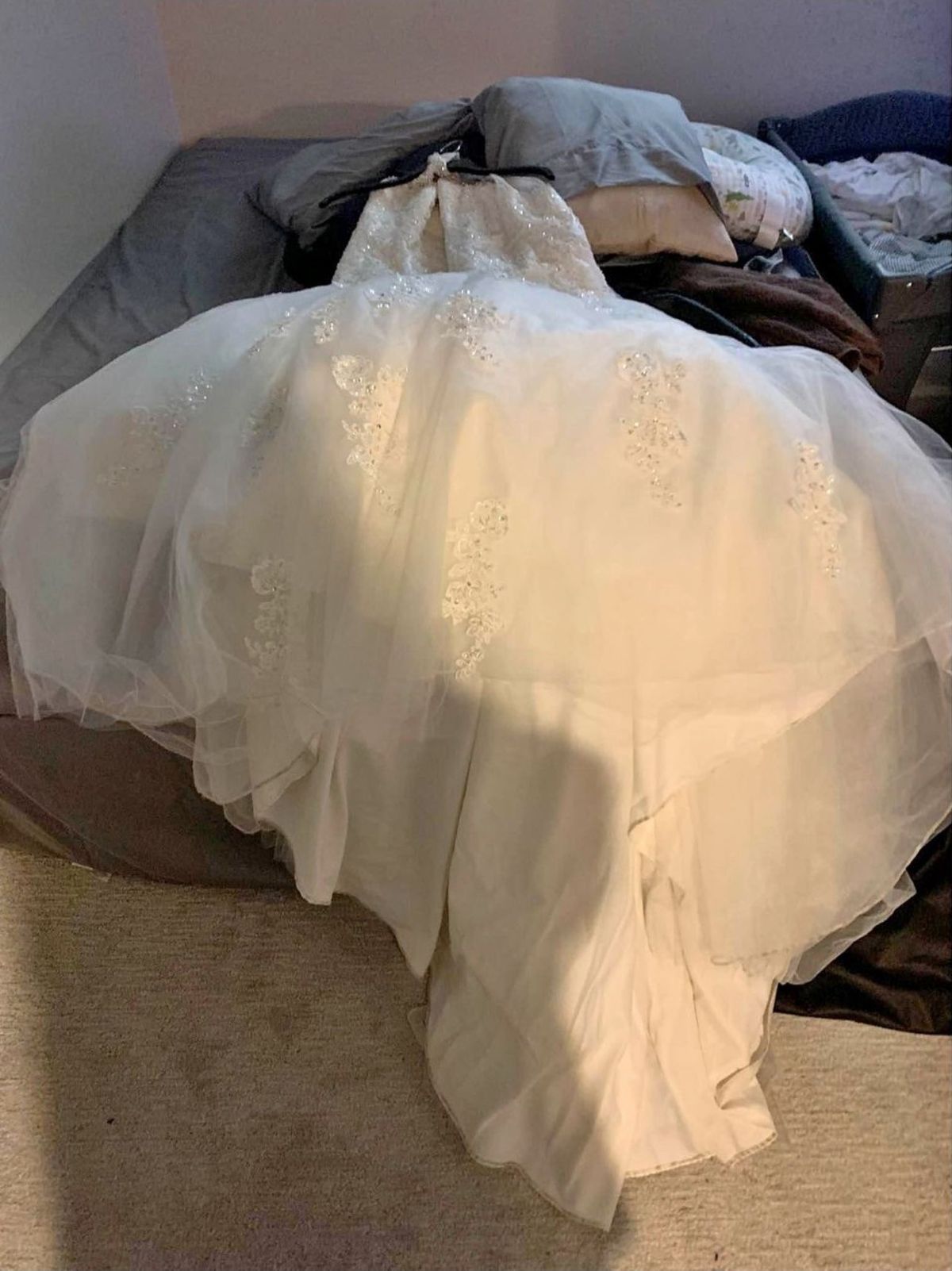 MoriLee Plus Size 18 Wedding White Ball Gown on Queenly
