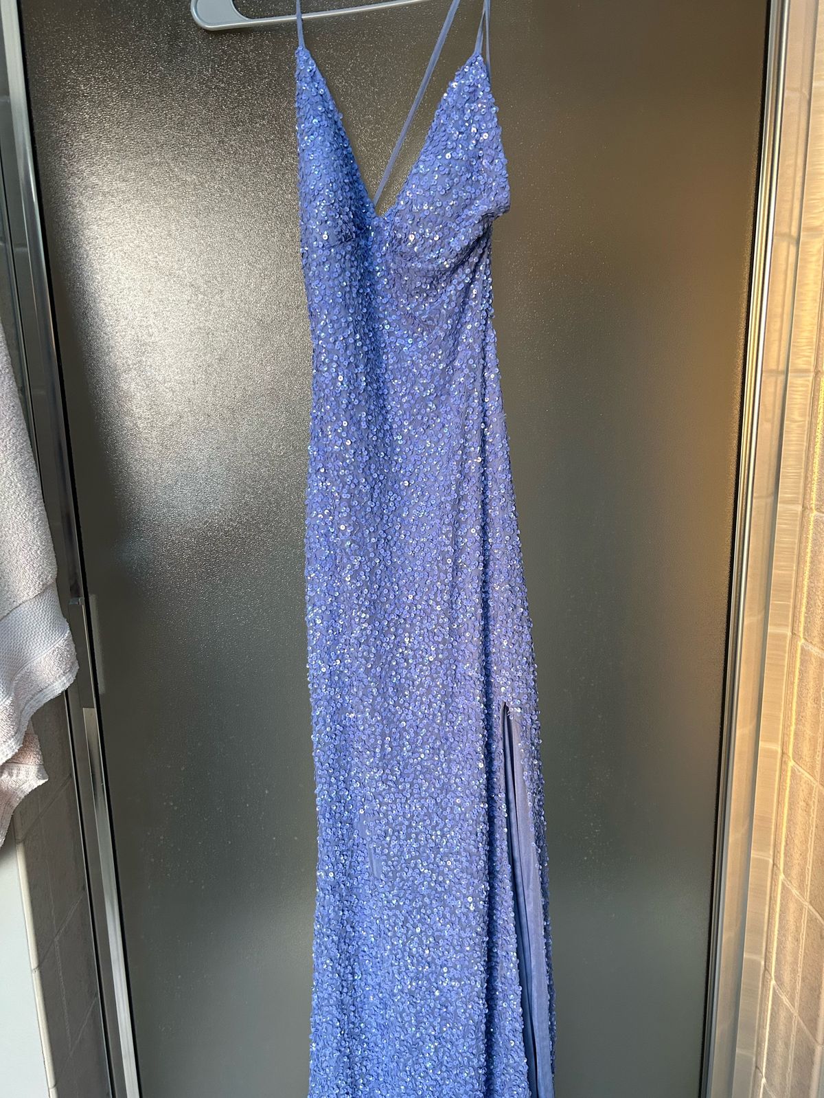 Aleta Size 4 Prom Blue Floor Length Maxi on Queenly