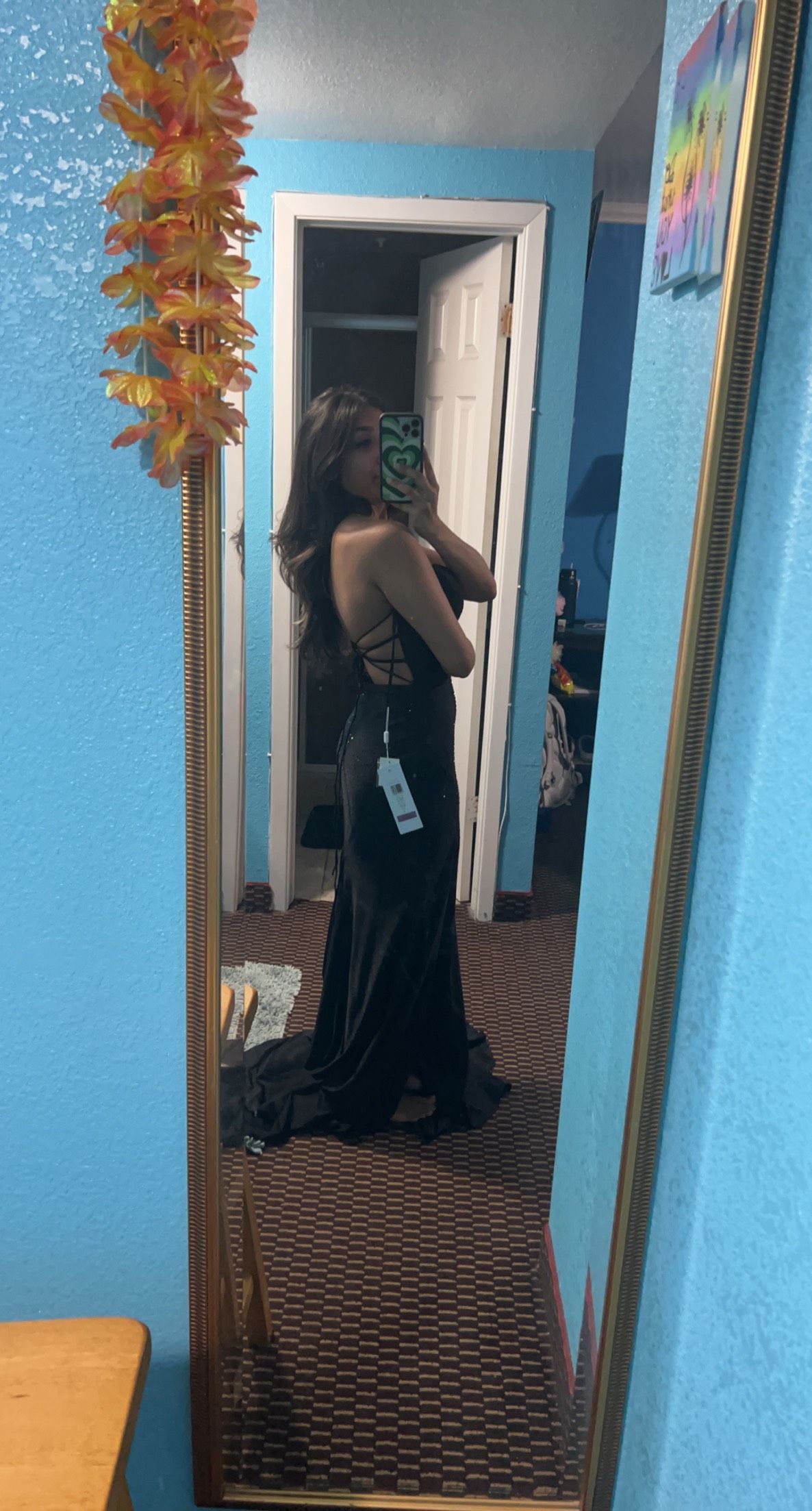 Colors Size 4 Prom Black Side Slit Dress on Queenly