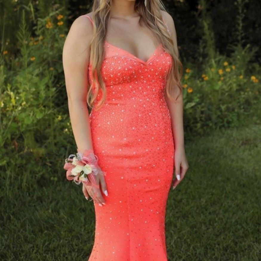Johnathan Kayne Size 2 Prom Multicolor Mermaid Dress on Queenly