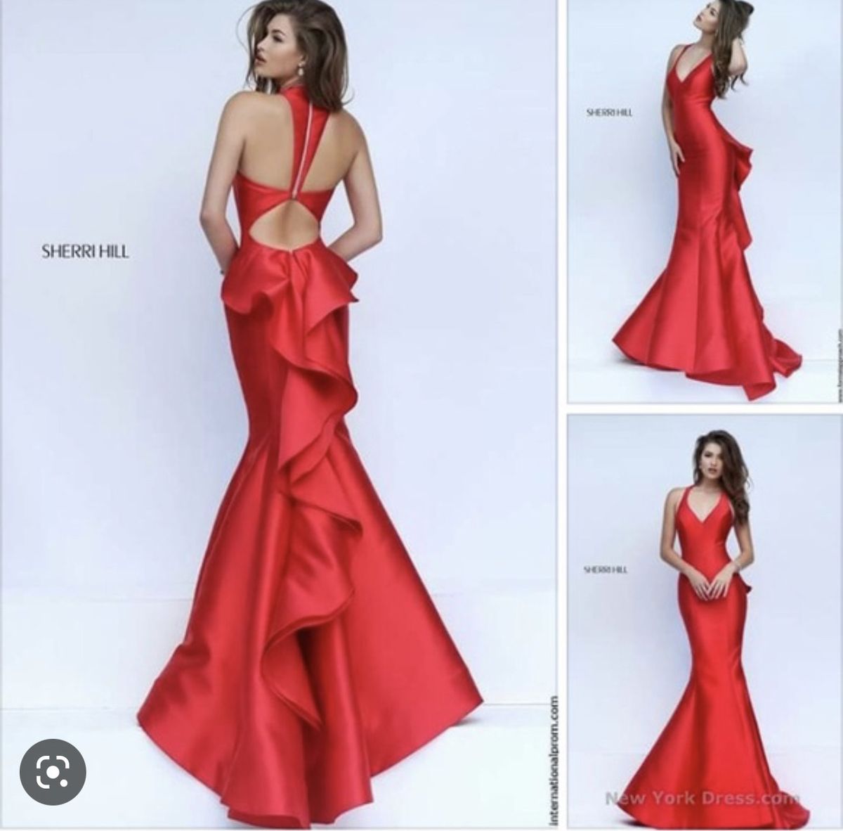 Sherri Hill Size 2 Prom Red Mermaid Dress on Queenly