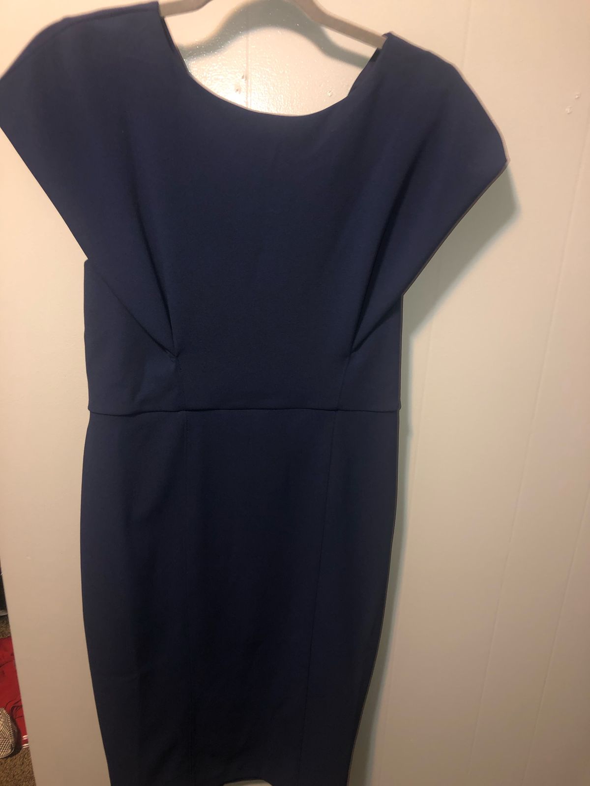 Express Size M Homecoming Cap Sleeve Royal Blue Cocktail Dress on Queenly