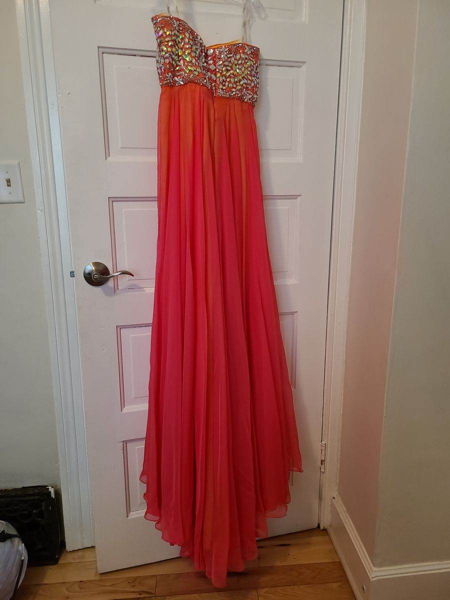 Tiffany's  Size 10 Prom Pink Floor Length Maxi on Queenly