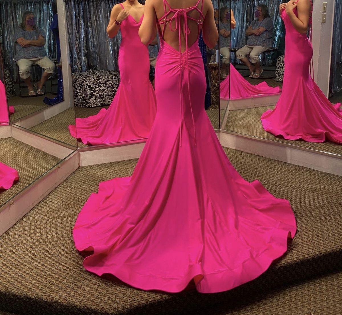 Sherri Hill Size 2 Prom Hot Pink Mermaid Dress on Queenly