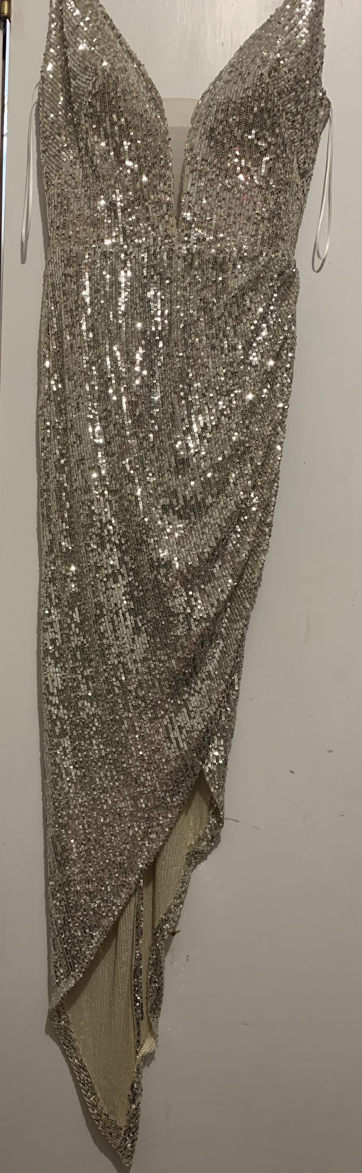 Style None listed- custom Nicole Bakti Size 6 Pageant Gold Cocktail Dress on Queenly
