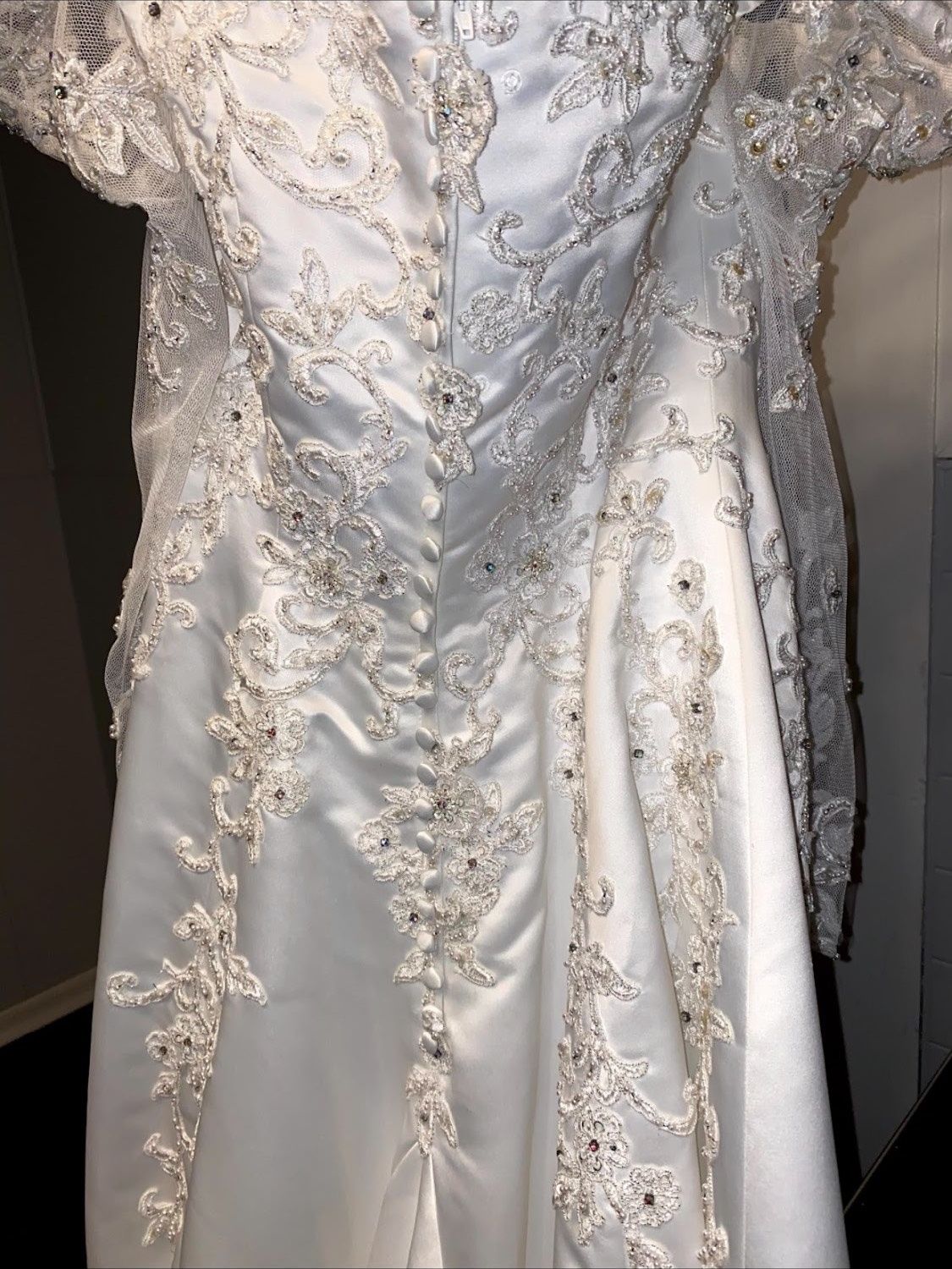 Jasmine Size 12 Wedding White Dress With Train on Queenly