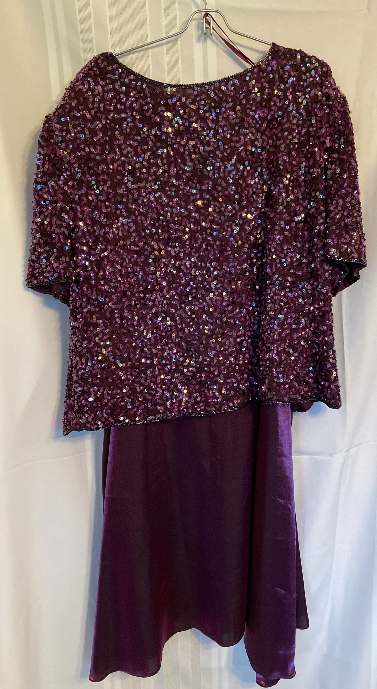 Size 2X Purple A-line Dress on Queenly