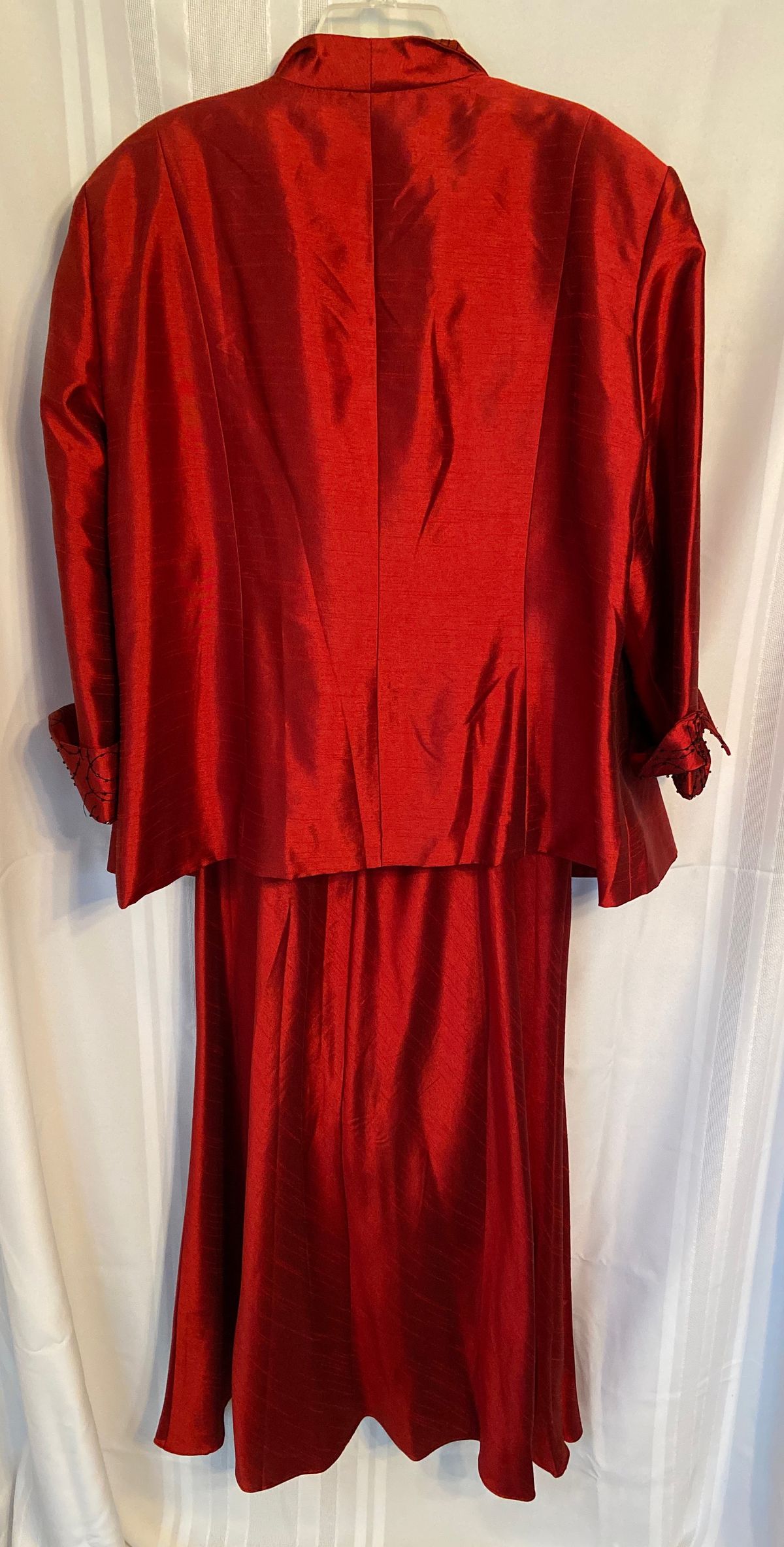 Plus Size 22 Wedding Guest Red A-line Dress on Queenly