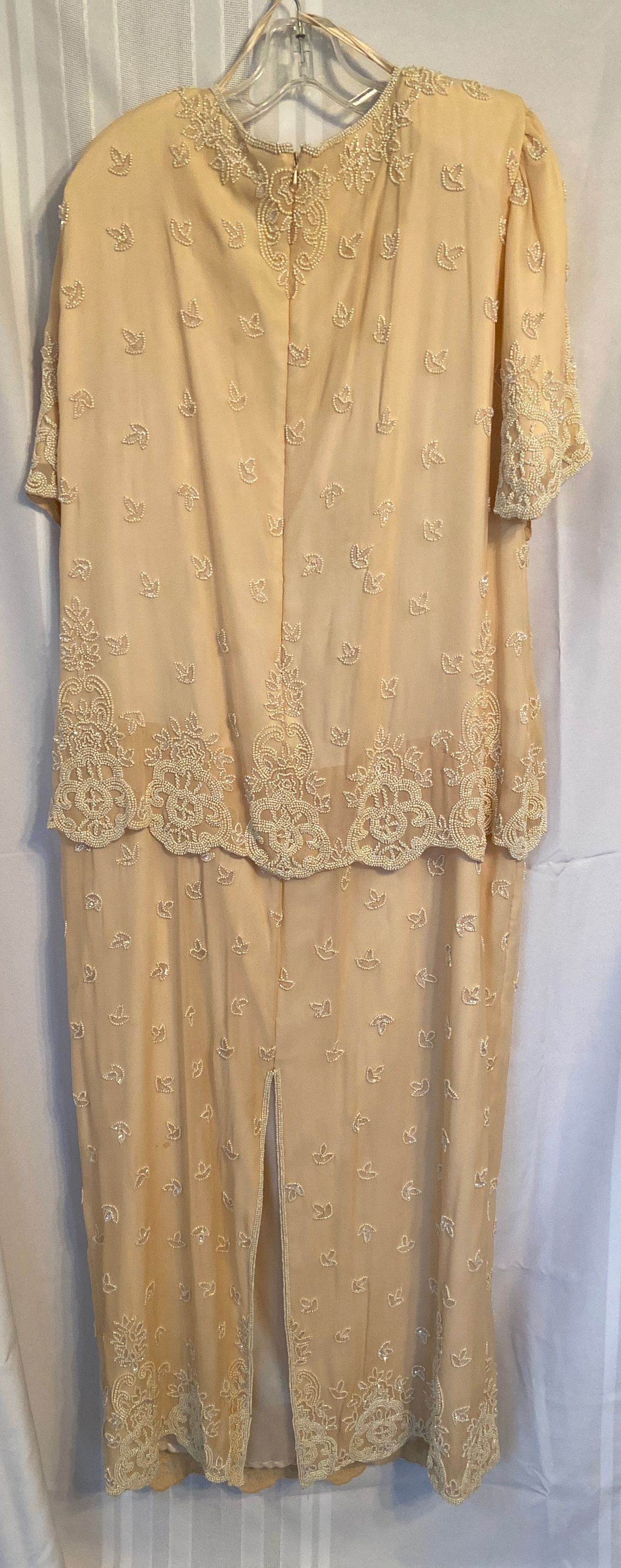 Size 2X Nude Floor Length Maxi on Queenly