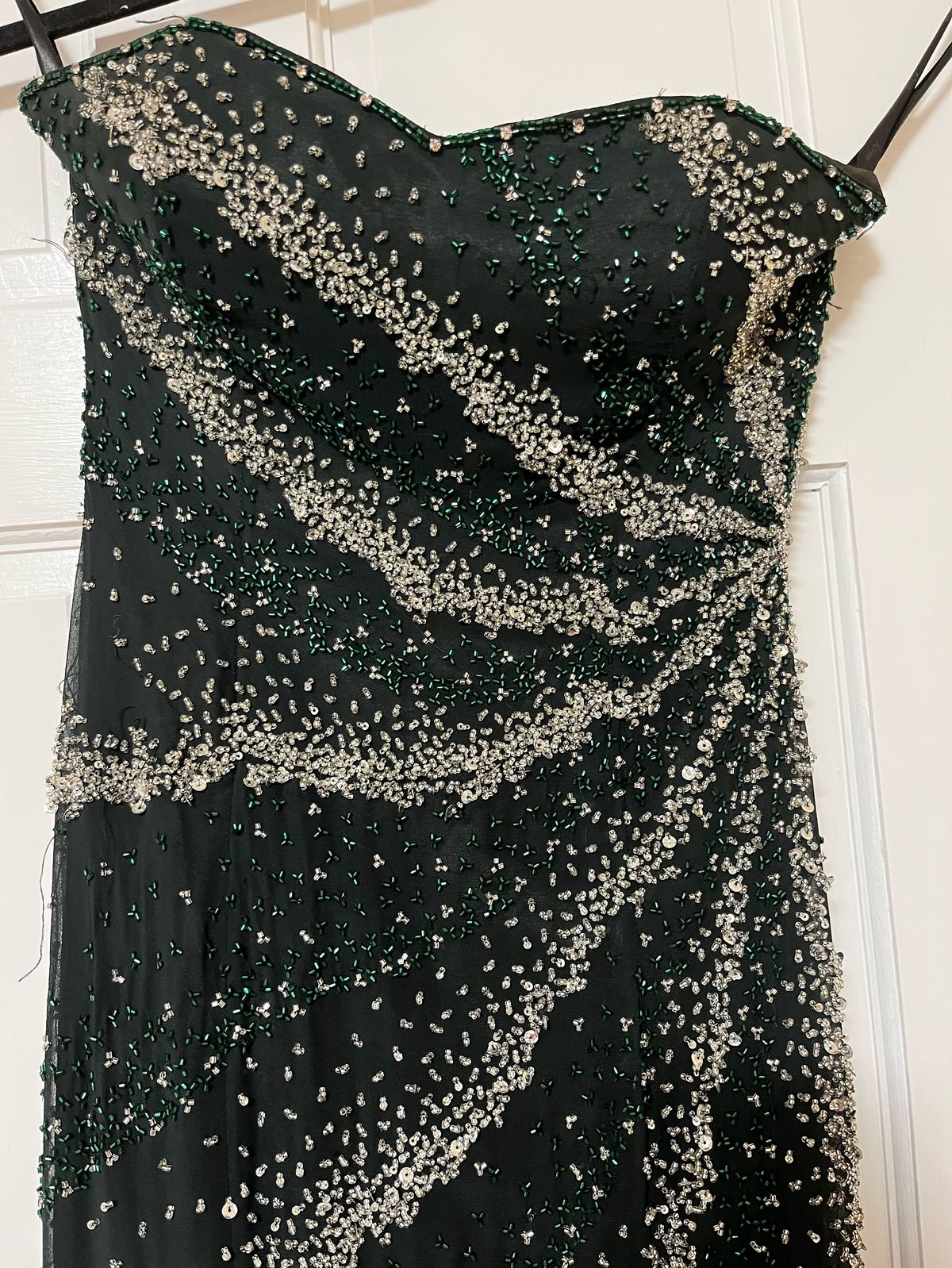 Riva Designs Size 6 Prom Green Dress With Train on Queenly