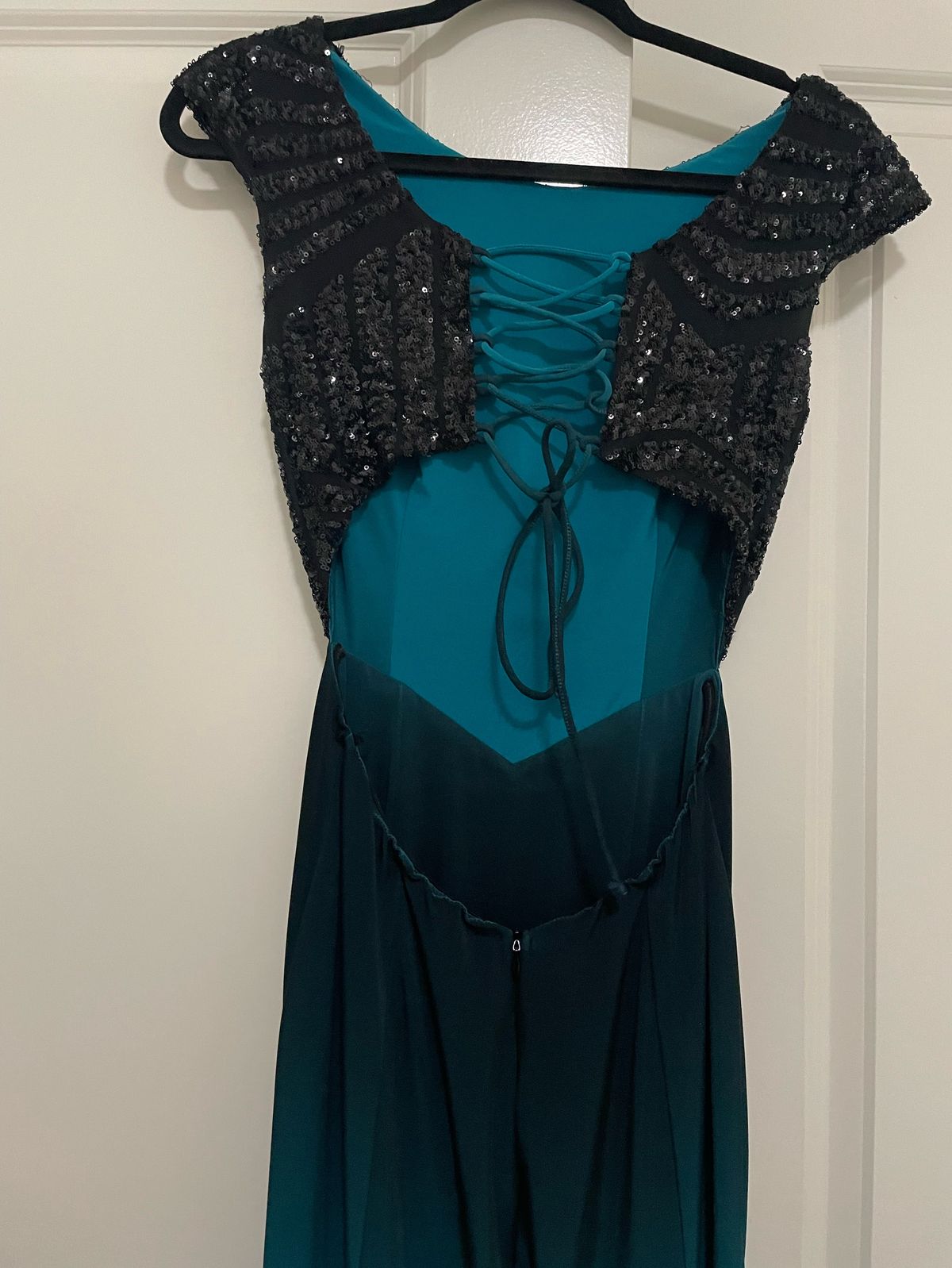 Size M Sequined Turquoise Blue Mermaid Dress on Queenly