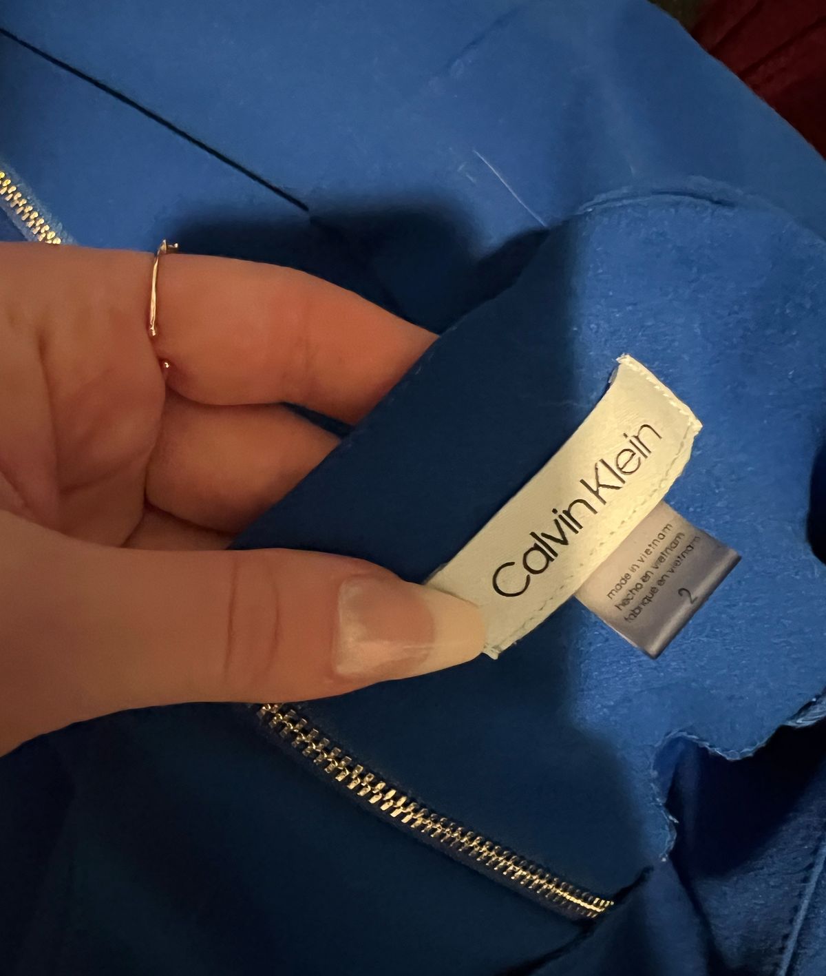 Calvin Klein Size 2 Pageant Blue Cocktail Dress on Queenly