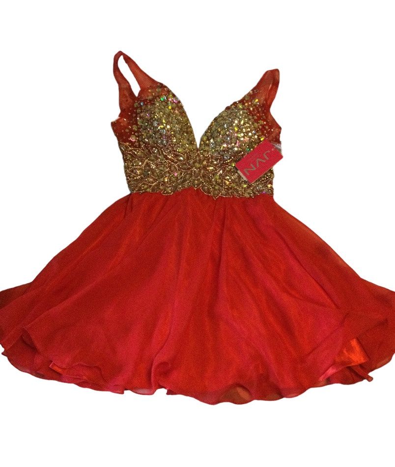 Jovani Size L Prom Red A-line Dress on Queenly