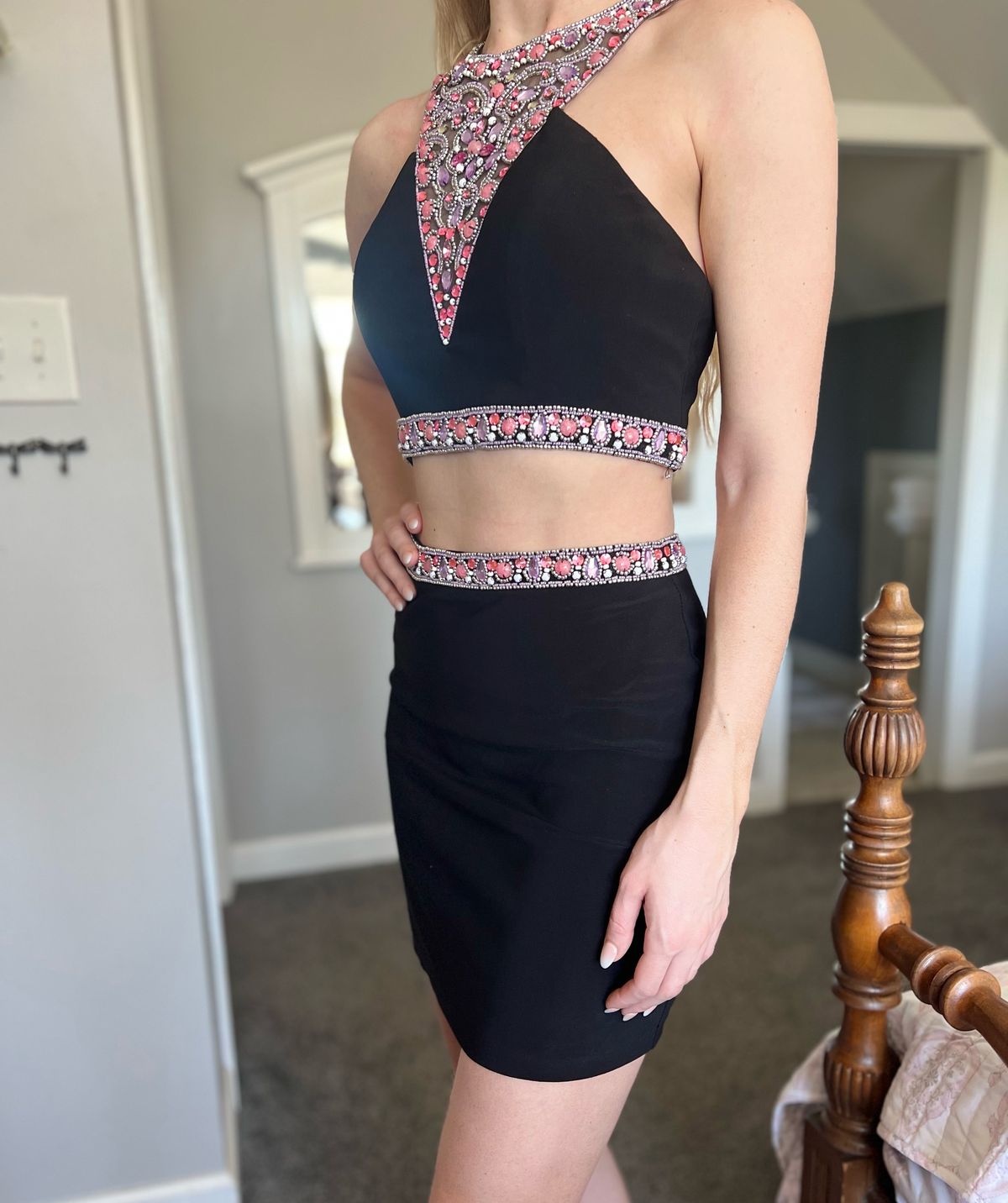 MoriLee Size 6 Prom Black Cocktail Dress on Queenly