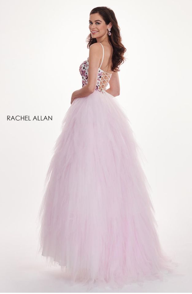 Rachel Allan Size 14 Pink Ball Gown on Queenly
