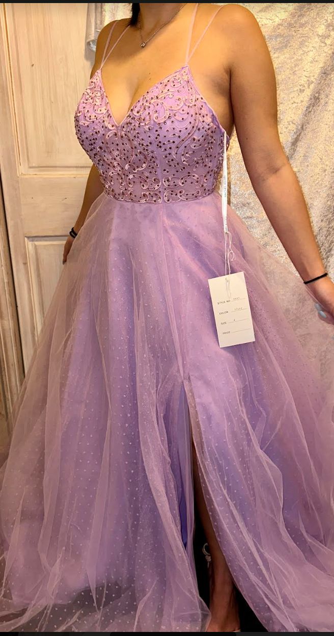 Rachel Allan Size 4 Purple Ball Gown on Queenly