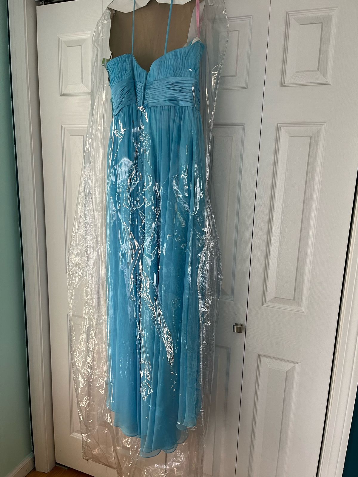 Blush Prom Size 10 Prom Blue A-line Dress on Queenly