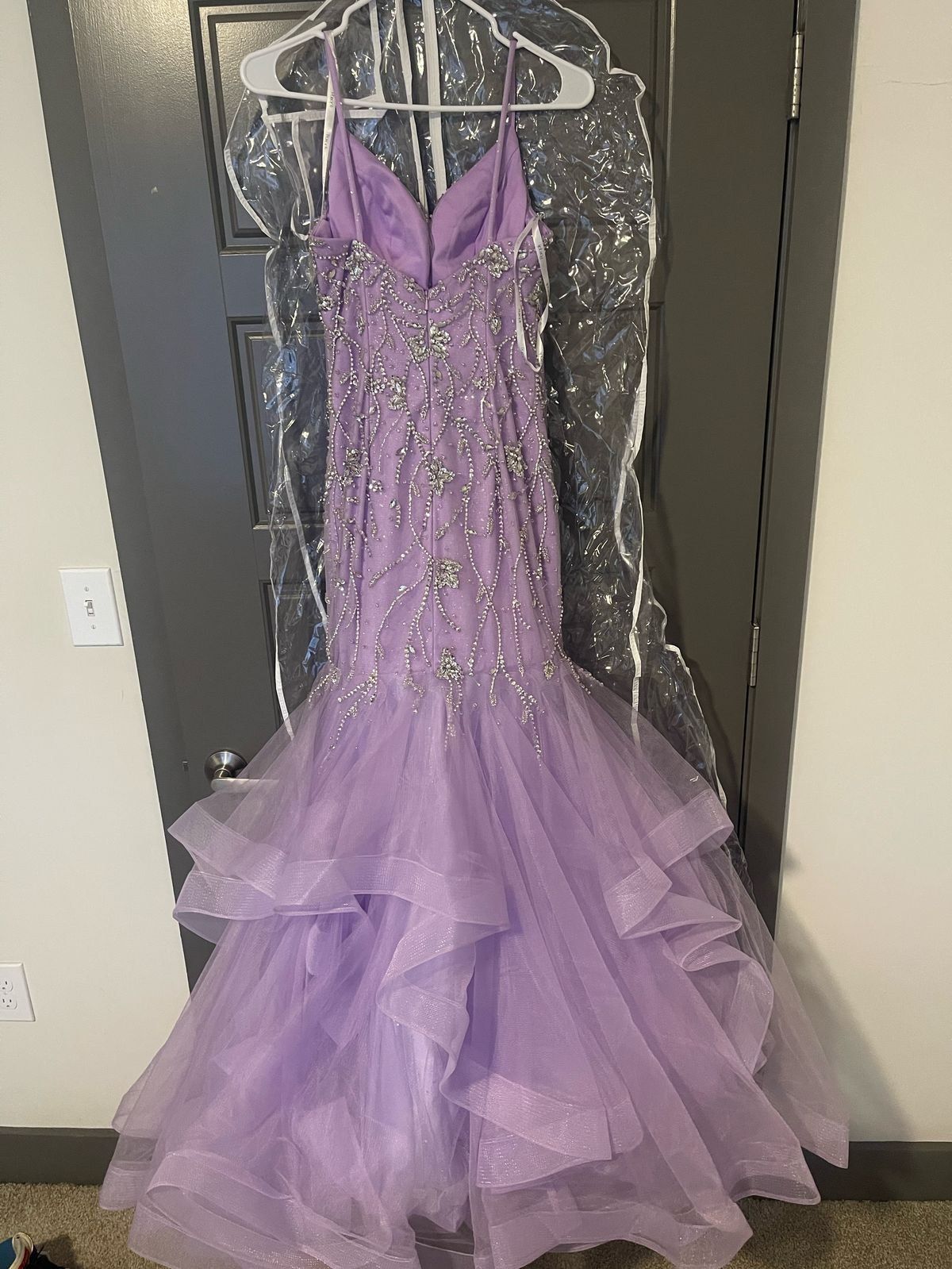 Panoply Size 4 Prom Purple Mermaid Dress on Queenly