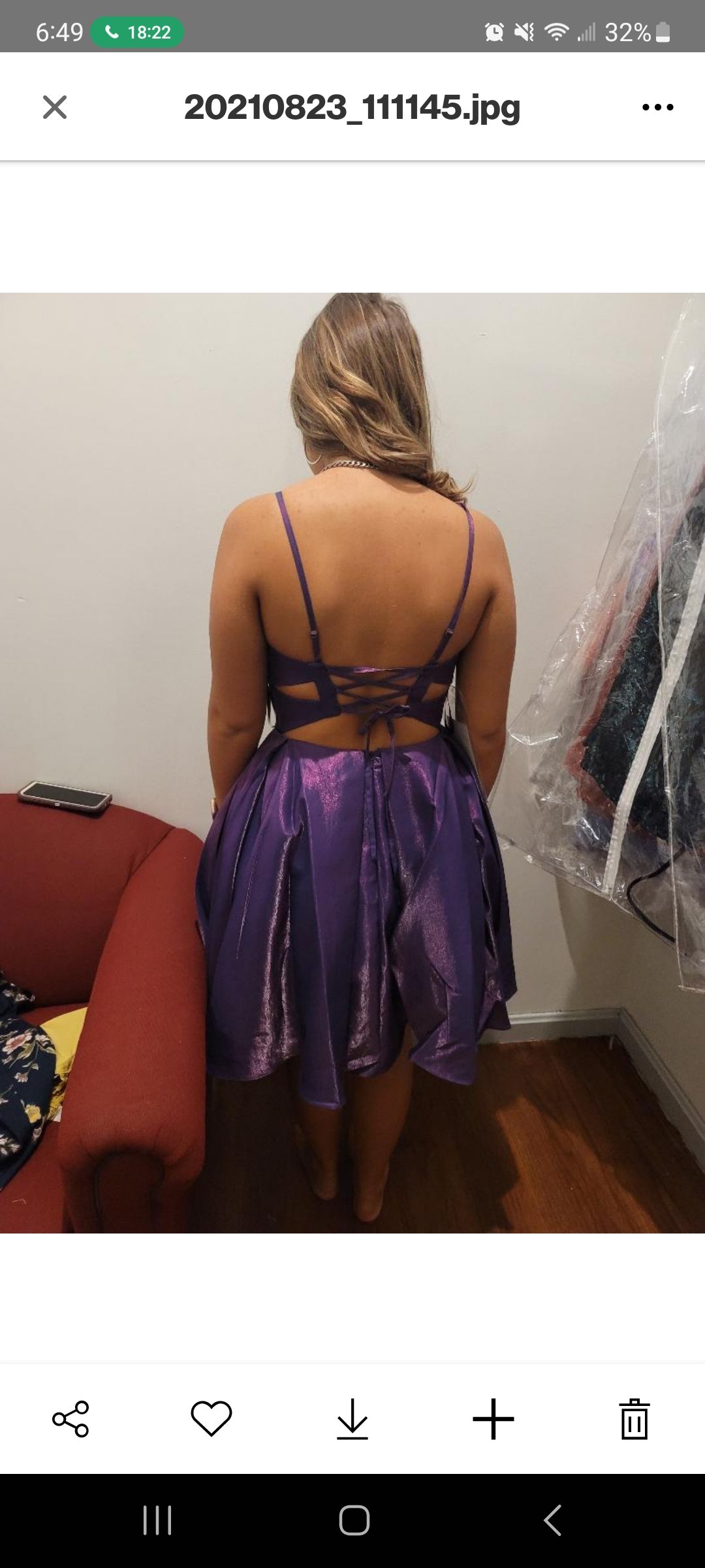 Alyce Paris Size 4 Purple A-line Dress on Queenly