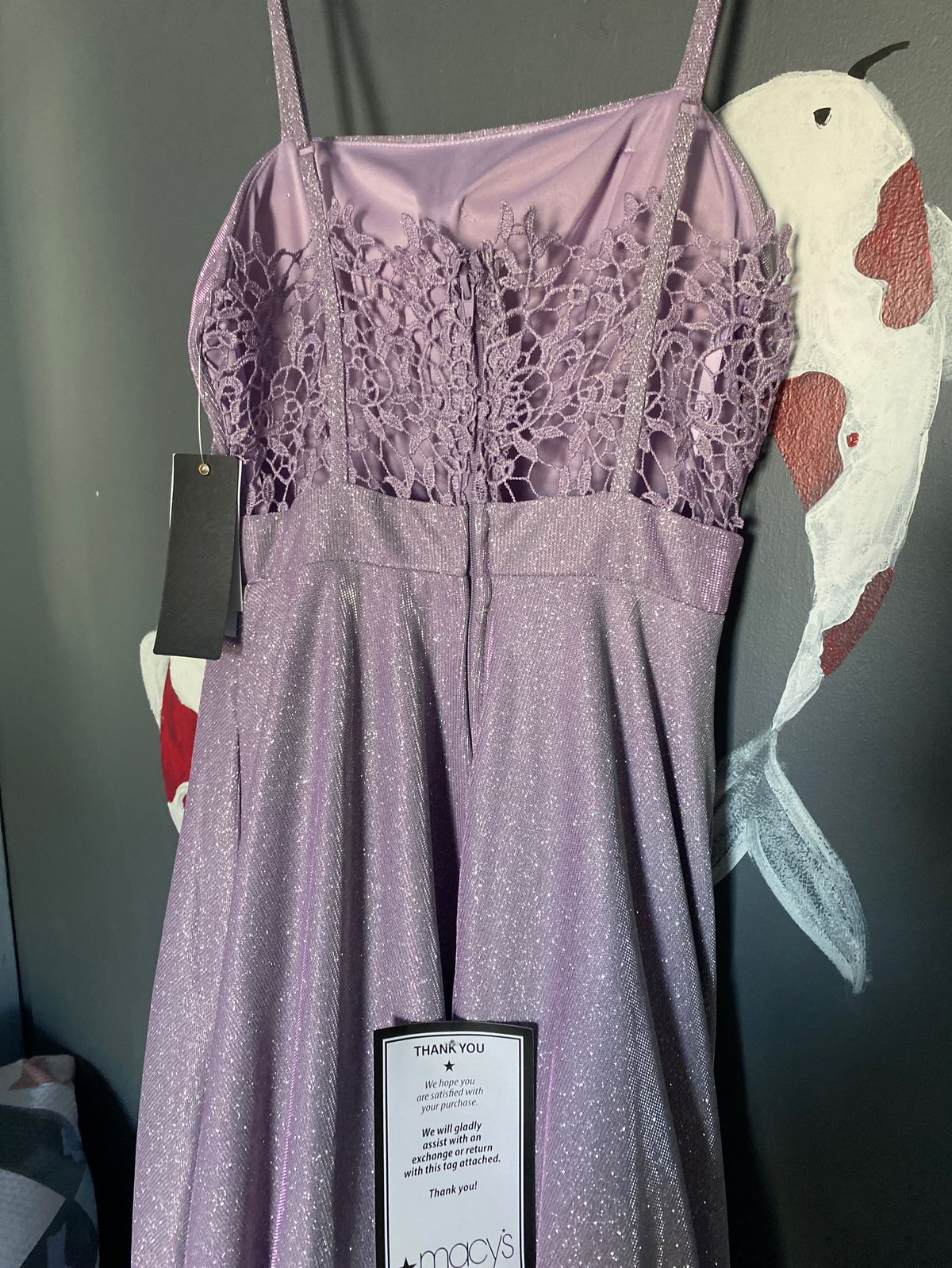 Macy's Size S Purple A-line Dress on Queenly