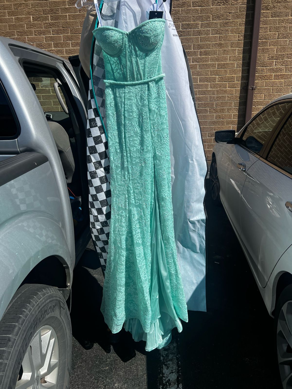 Size 2 Turquoise Blue Mermaid Dress on Queenly