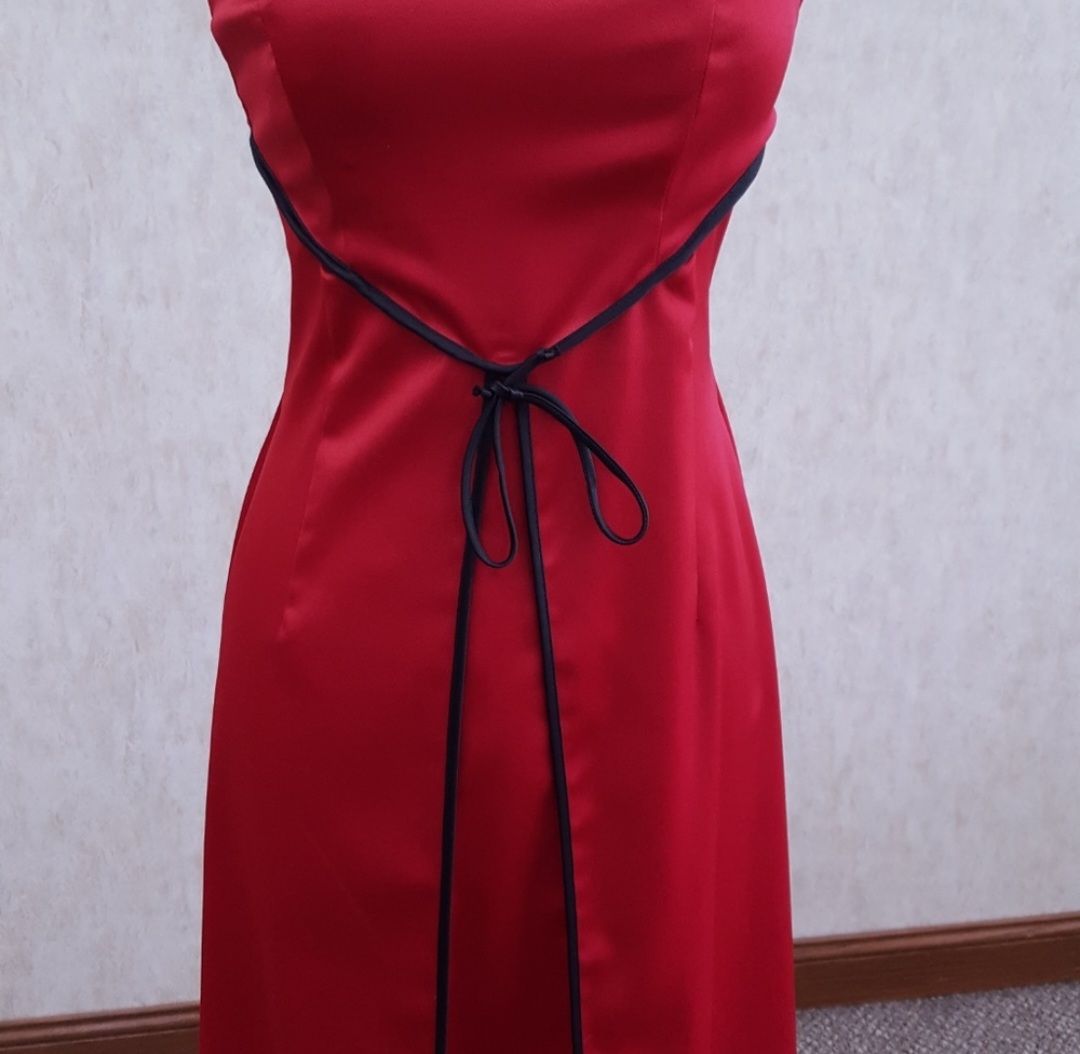 Masquerade Size 8 Strapless Red A-line Dress on Queenly