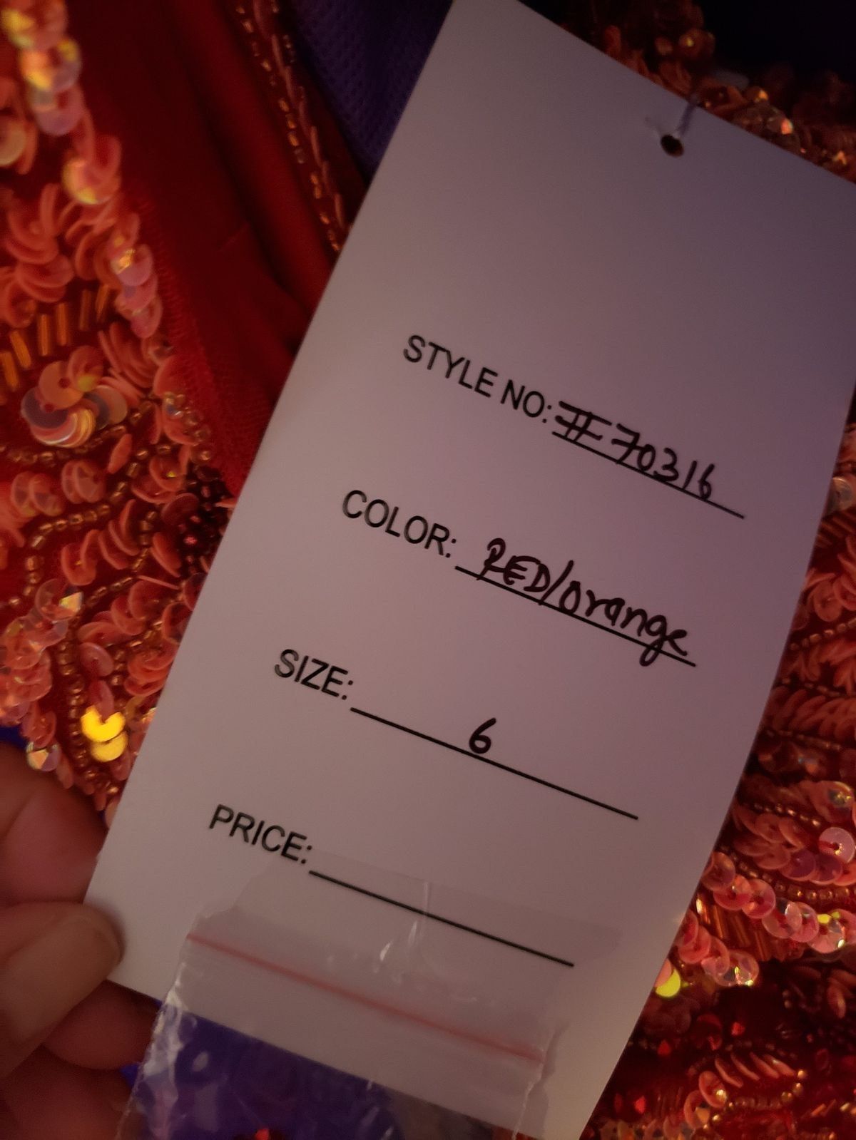 Rachel Allan Size 6 Prom Orange Mermaid Dress on Queenly