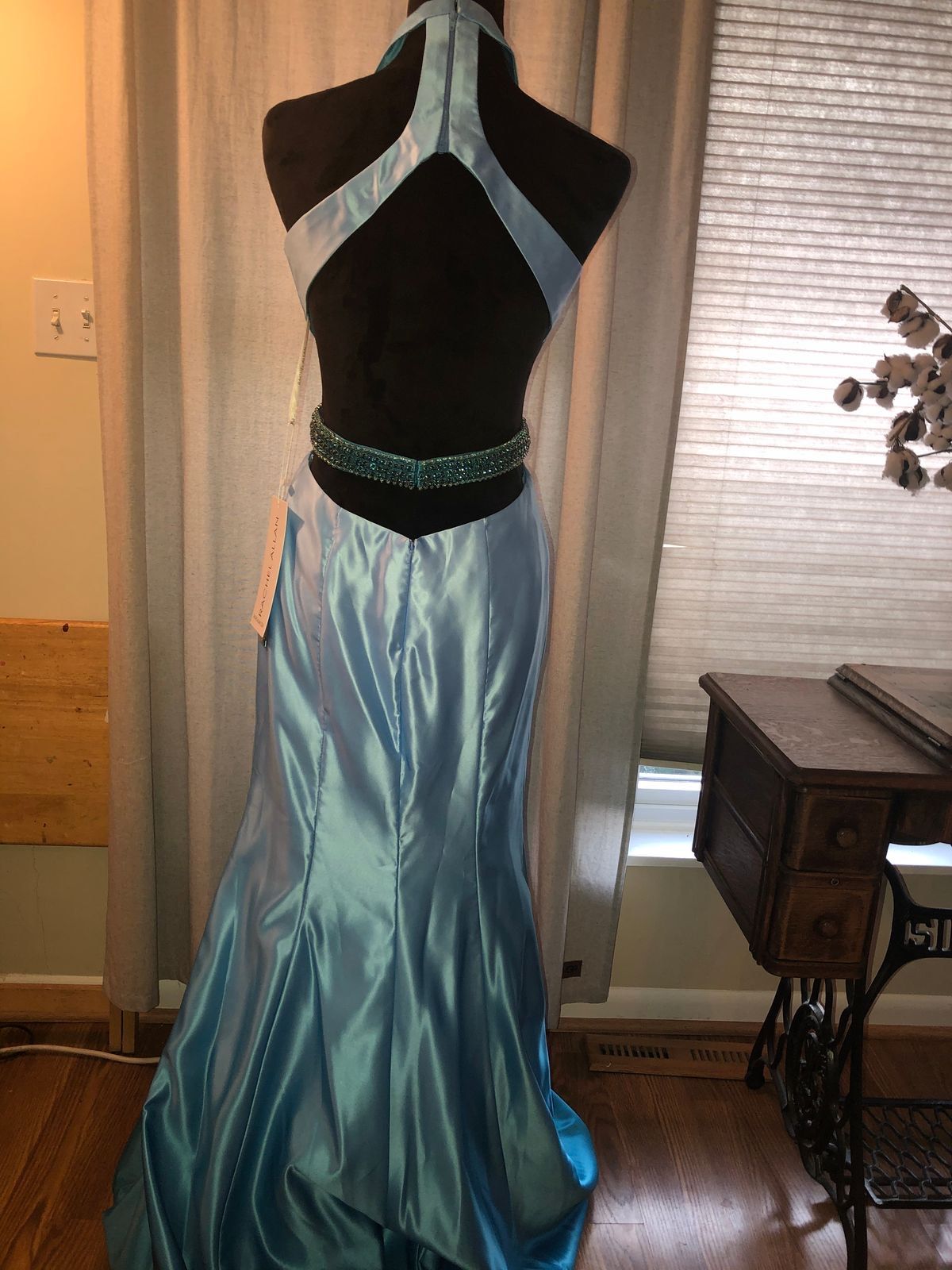 Rachel Allan Size 4 Prom Blue Mermaid Dress on Queenly