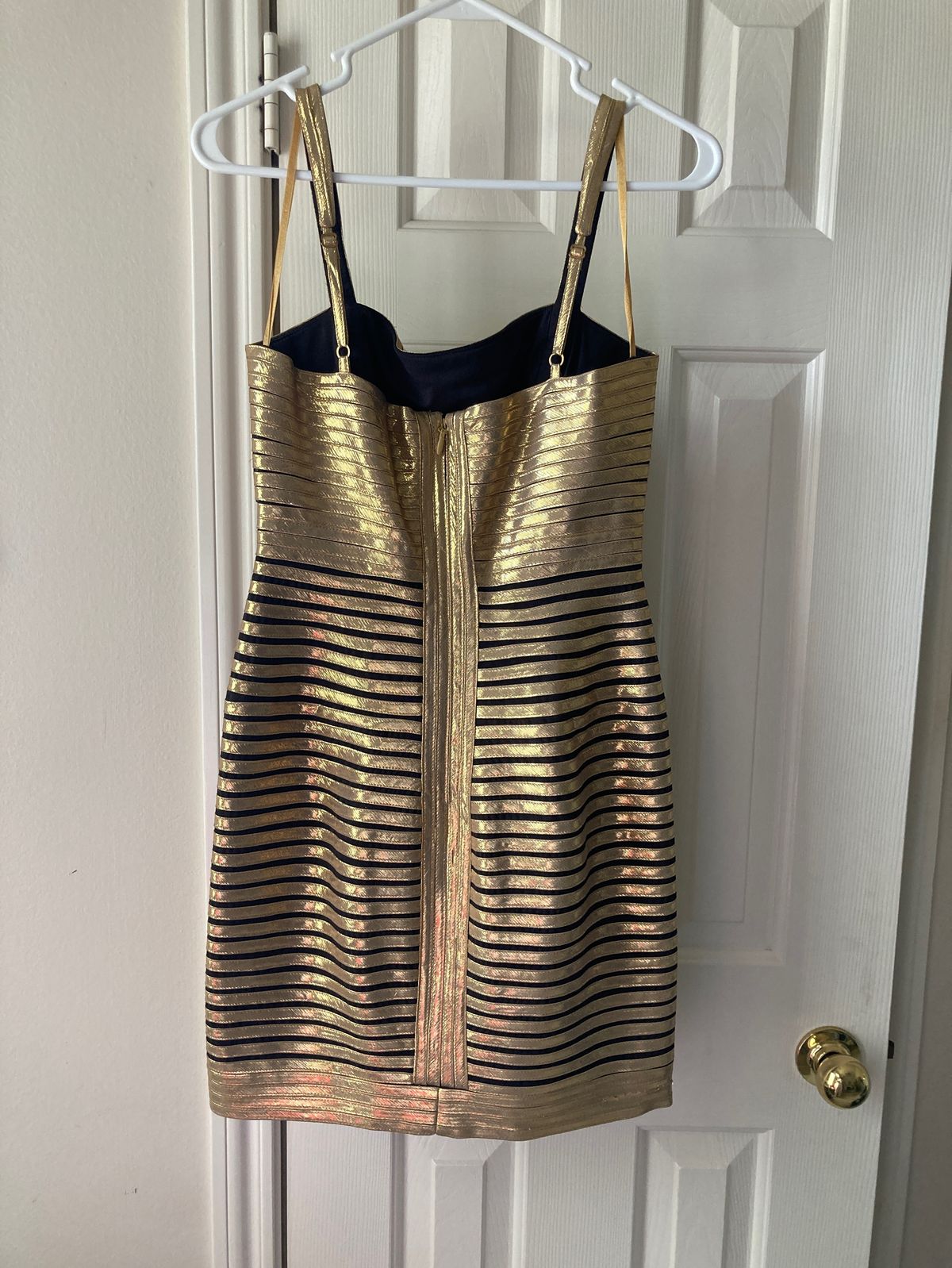 BCBG Size 6 Prom Gold Cocktail Dress on Queenly