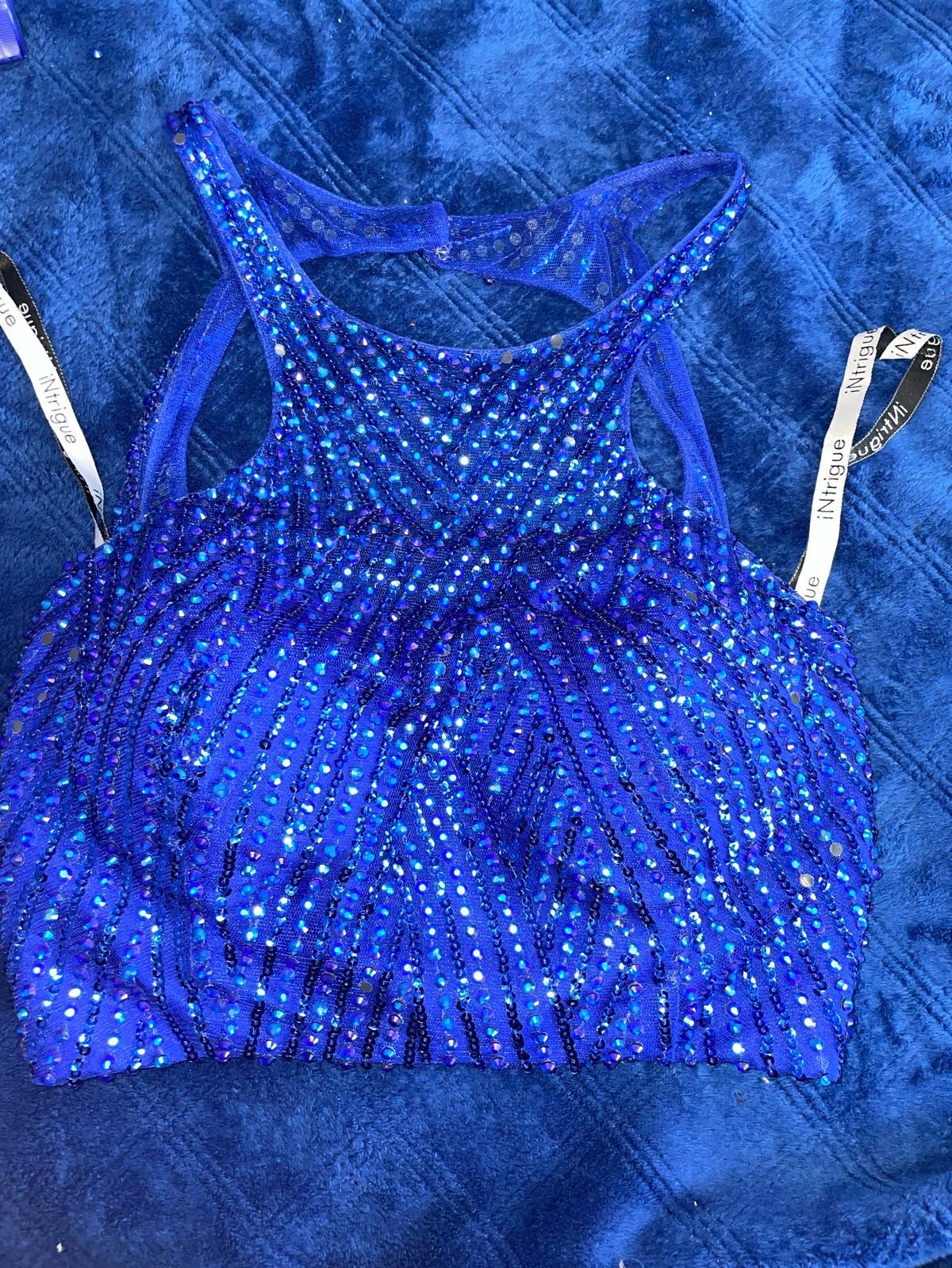 Size 0 Prom Sequined Royal Blue Mermaid Dress on Queenly