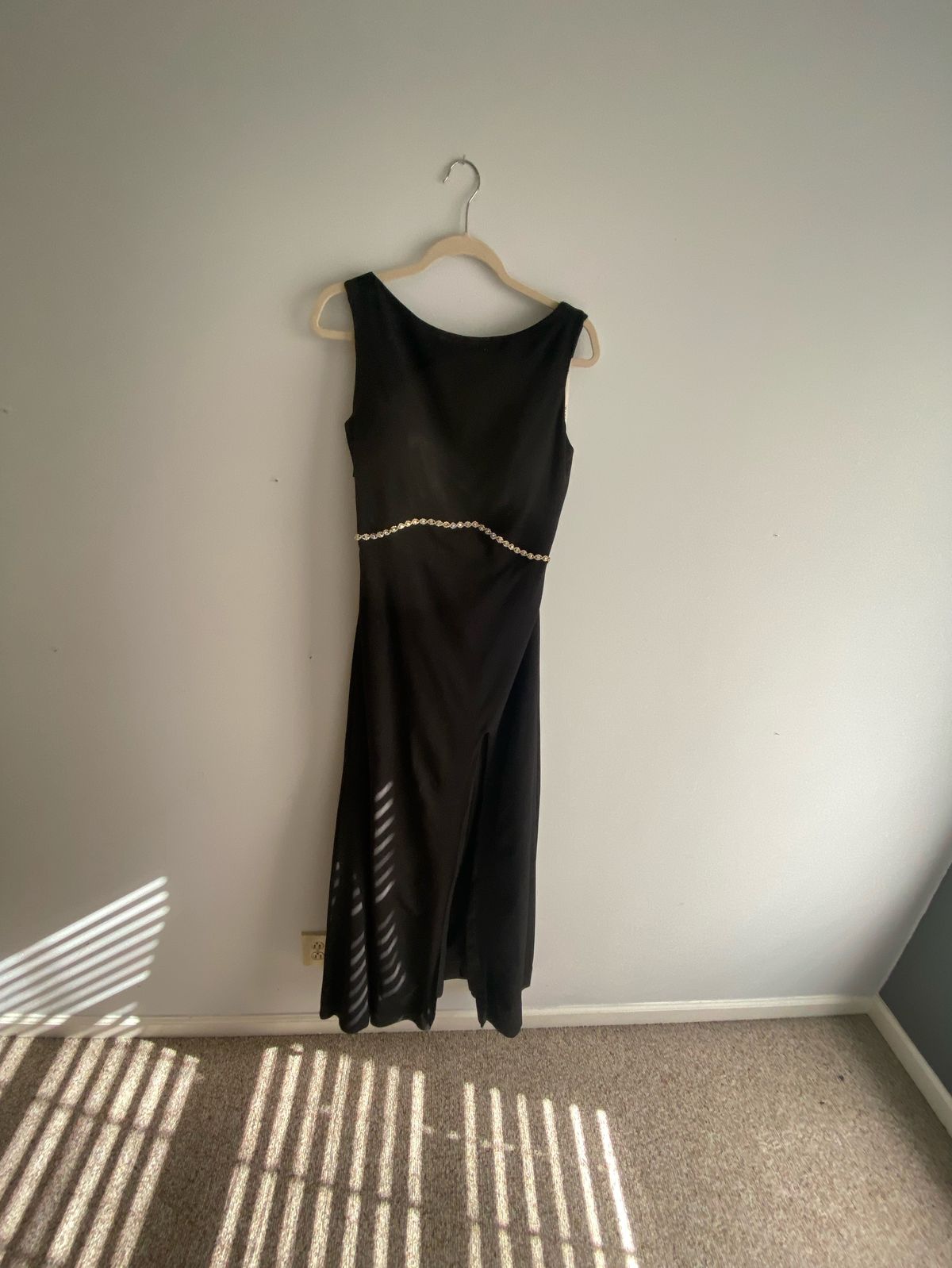 Size 14 Prom Black Floor Length Maxi on Queenly