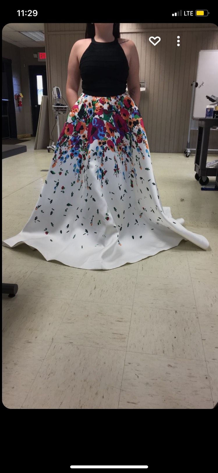 Size 14 Prom Multicolor Ball Gown on Queenly