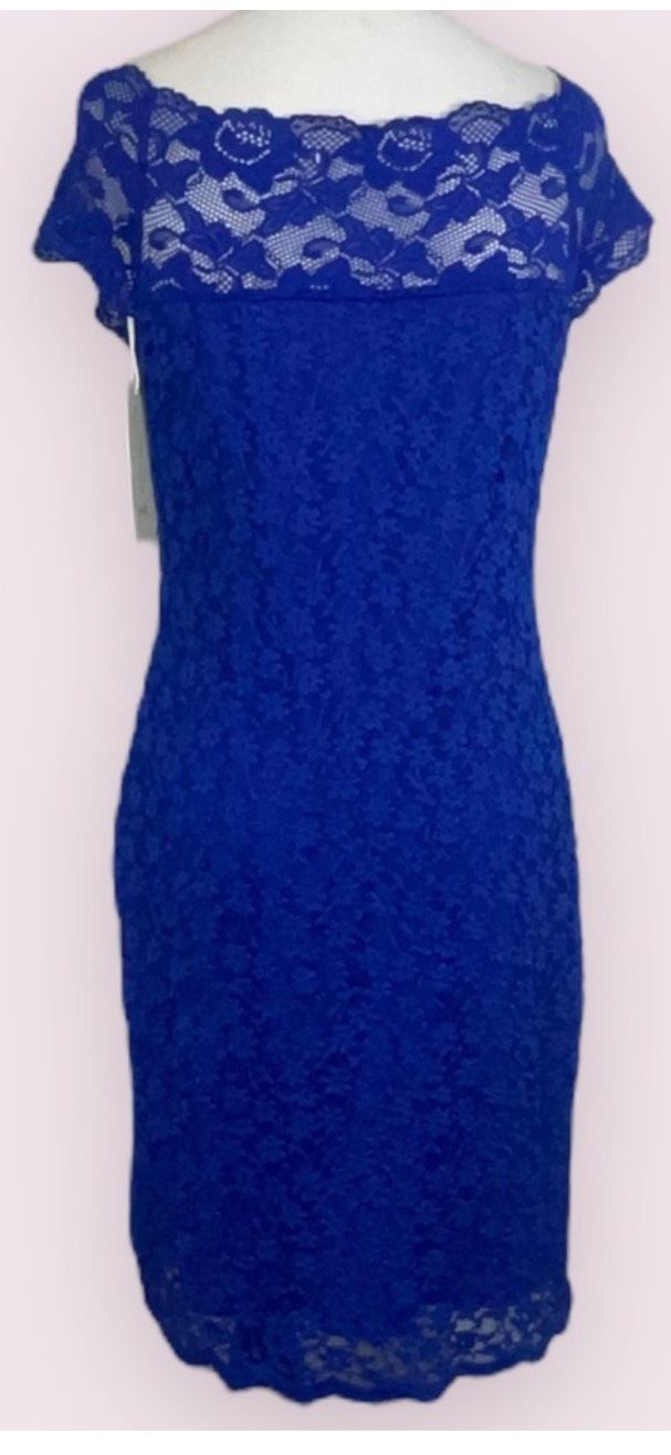 Joie Size S Lace Blue Cocktail Dress on Queenly