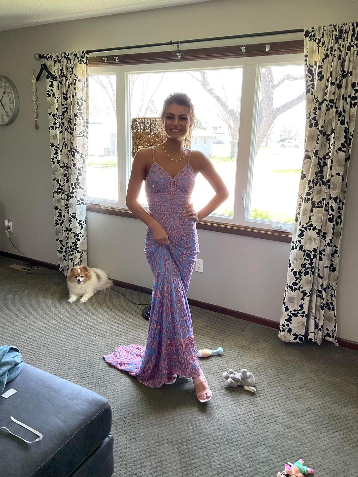 Sherri Hill Size XS Prom Multicolor Mermaid Dress on Queenly
