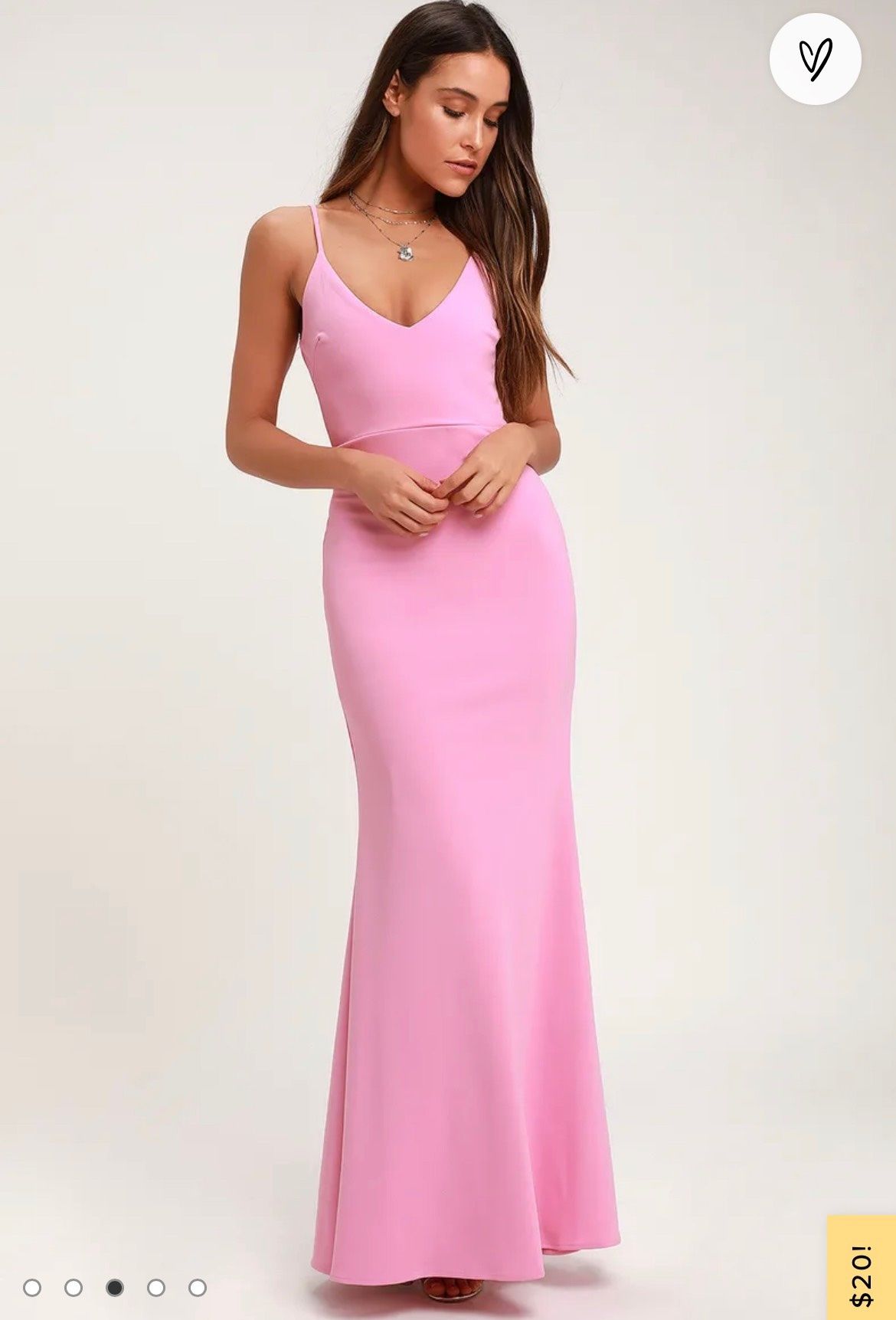 Lulus Size XS Prom Pink Mermaid Dress on Queenly