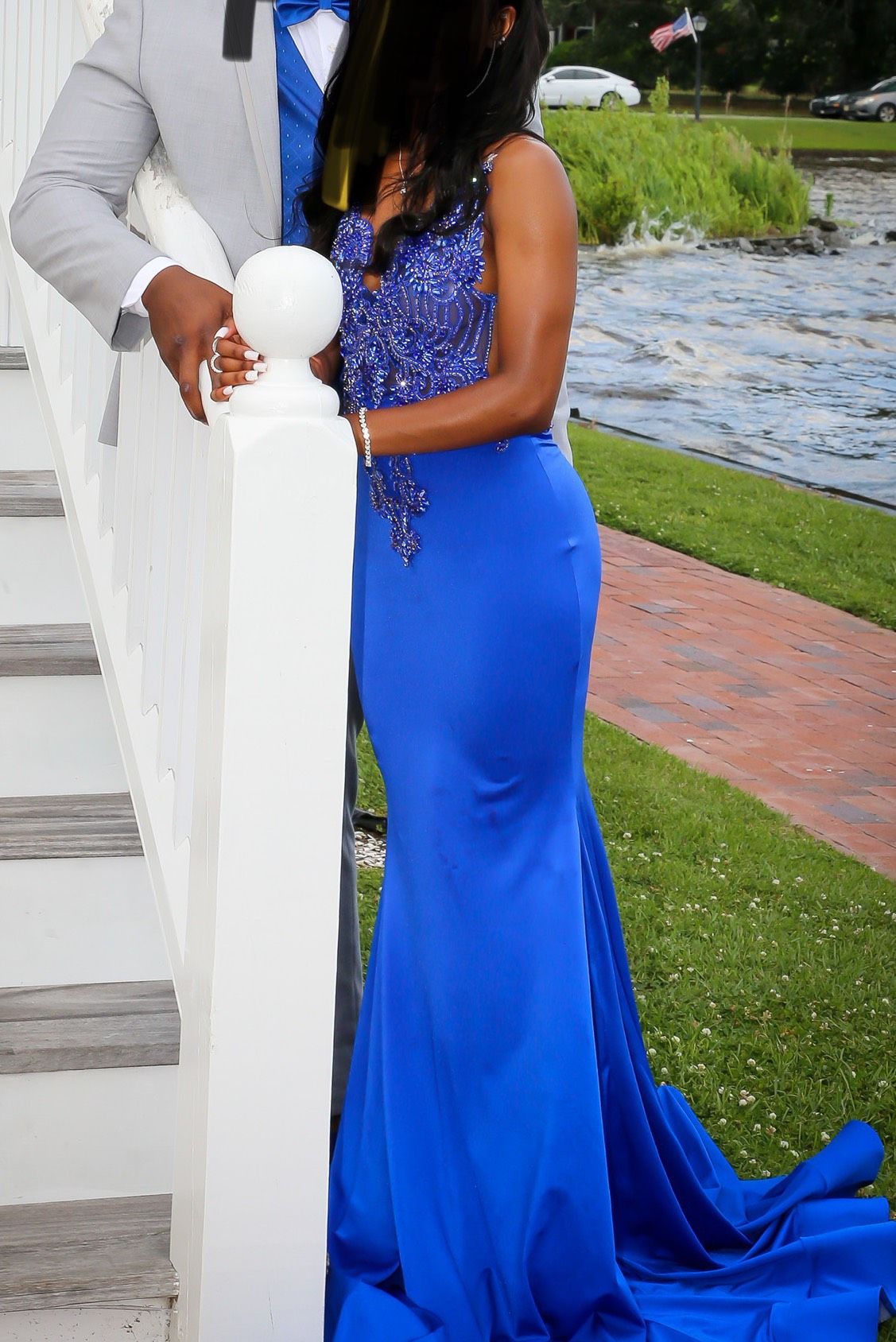Size XS Prom Blue Mermaid Dress on Queenly