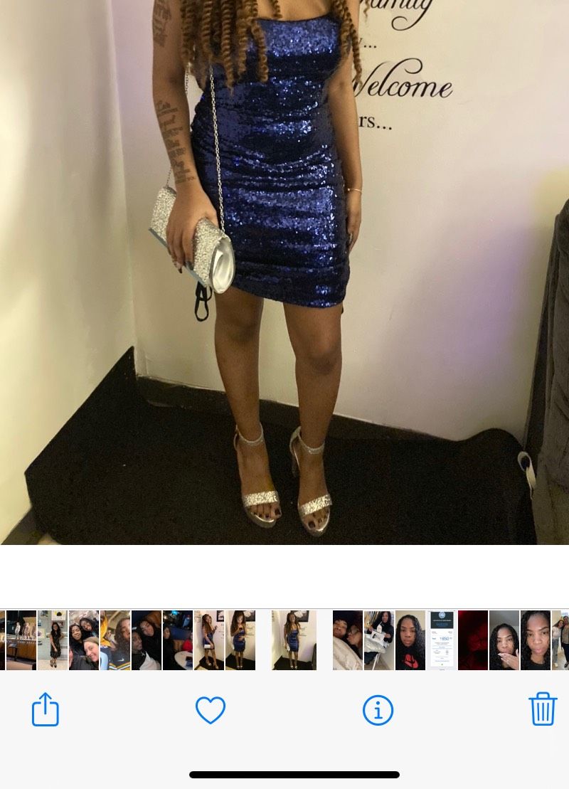 Size 8 Homecoming Blue Cocktail Dress on Queenly