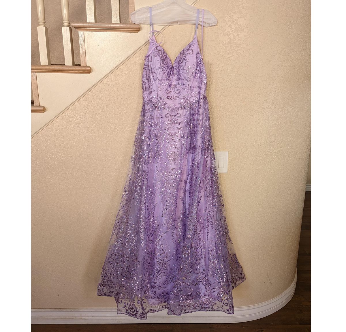 Amelia Size 10 Prom Purple Ball Gown on Queenly