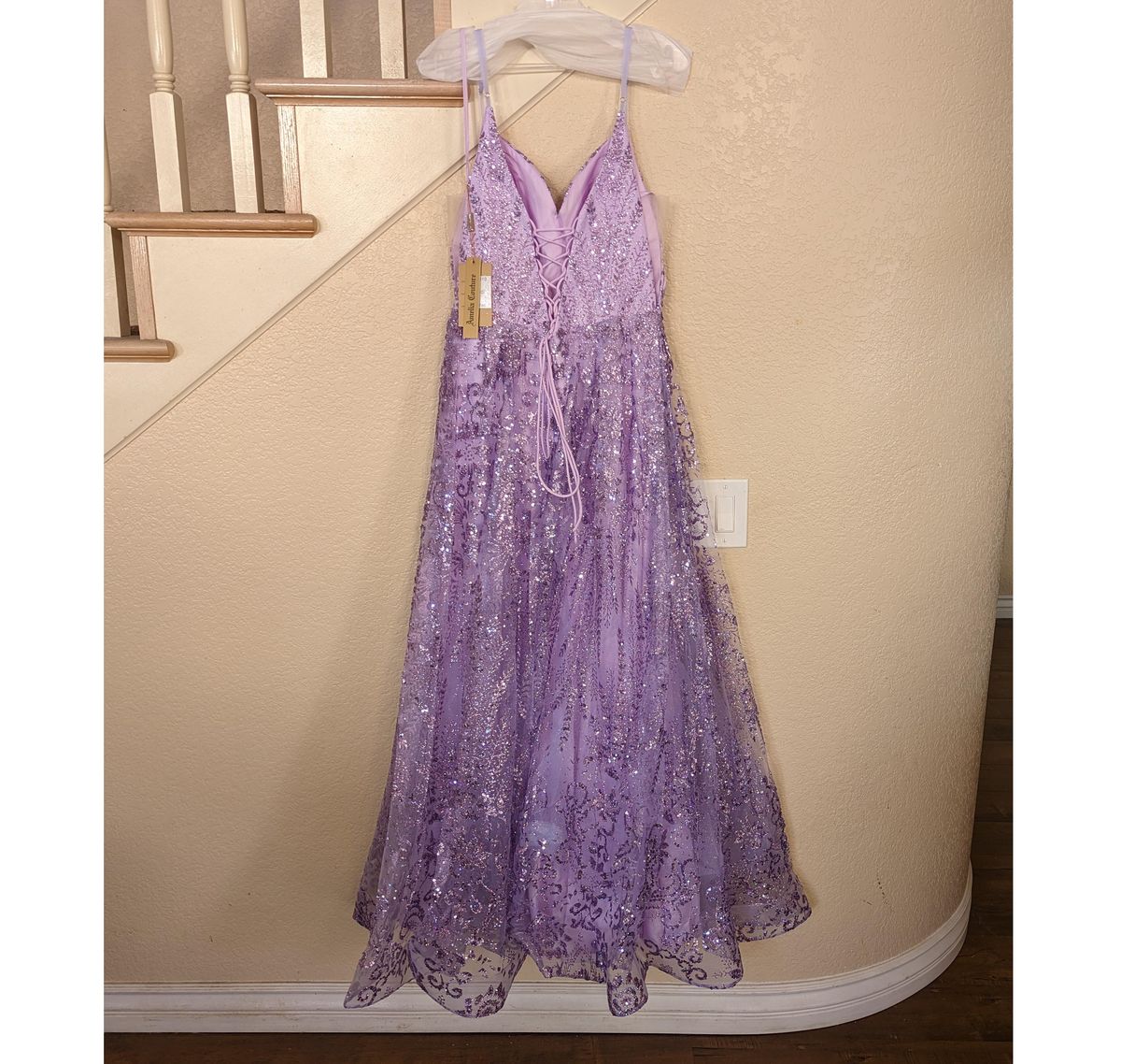Amelia Size 10 Prom Purple Ball Gown on Queenly