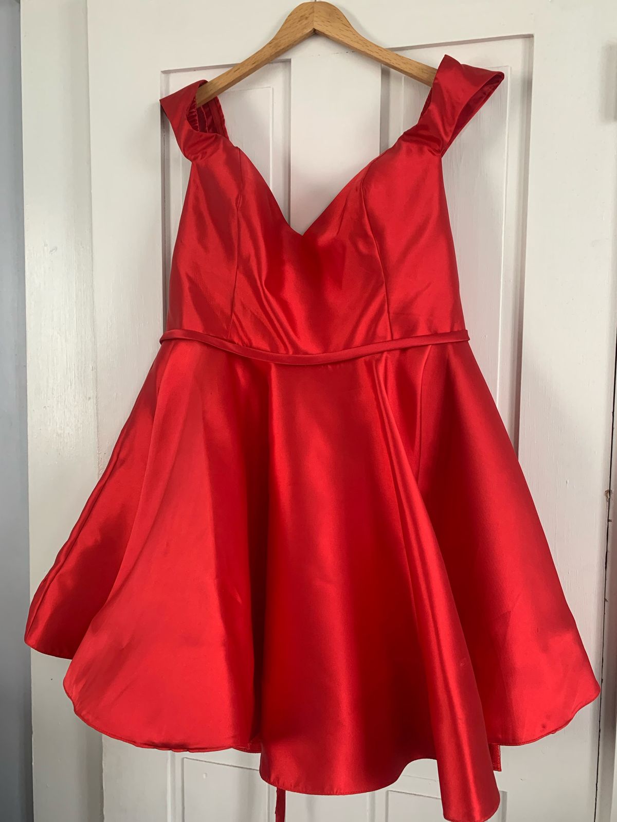 Clarisse Plus Size 24 Red A-line Dress on Queenly