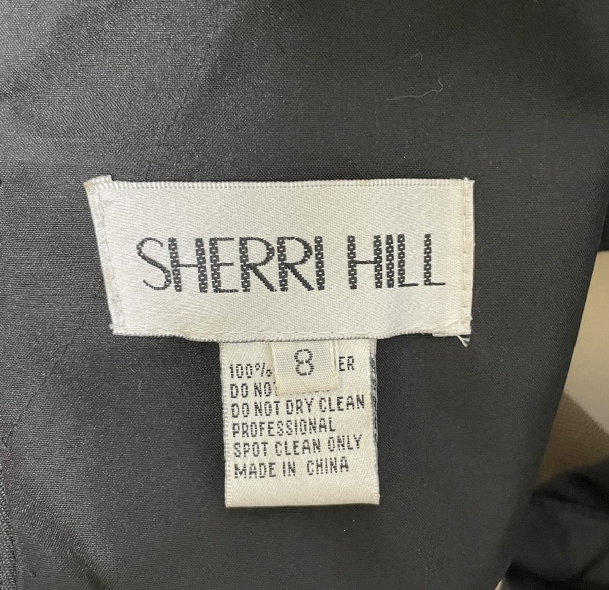 Sherri Hill Size 8 Homecoming Plunge Sheer Black Cocktail Dress on Queenly