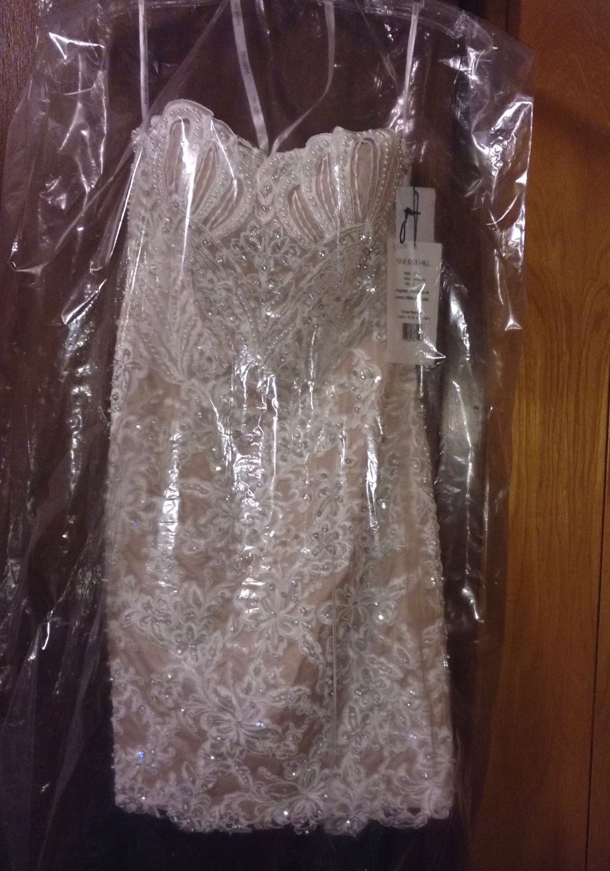 Sherri Hill Size 0 Homecoming Sequined Nude Cocktail Dress on Queenly