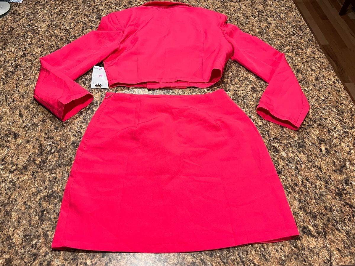 Size M Homecoming Hot Pink Formal Jumpsuit on Queenly