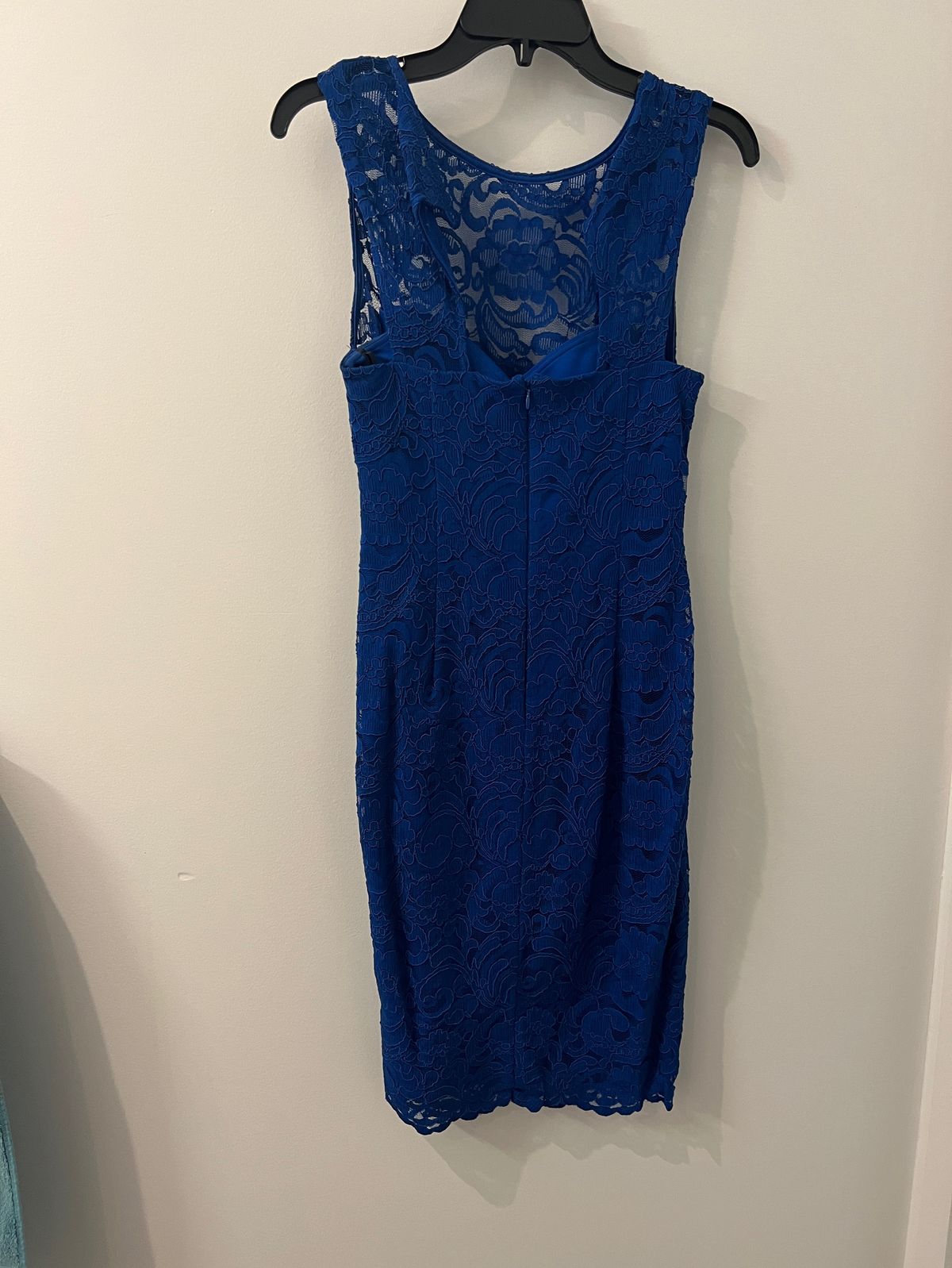 Xscape Size 8 Prom Lace Royal Blue Cocktail Dress on Queenly