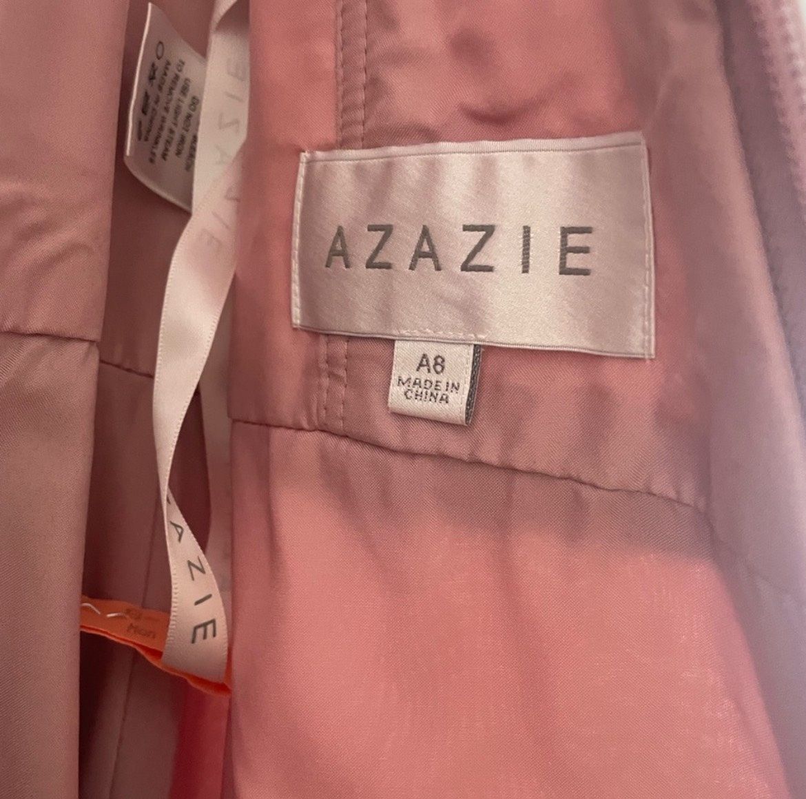 Azazie Size 8 Prom Cap Sleeve Light Pink Floor Length Maxi on Queenly