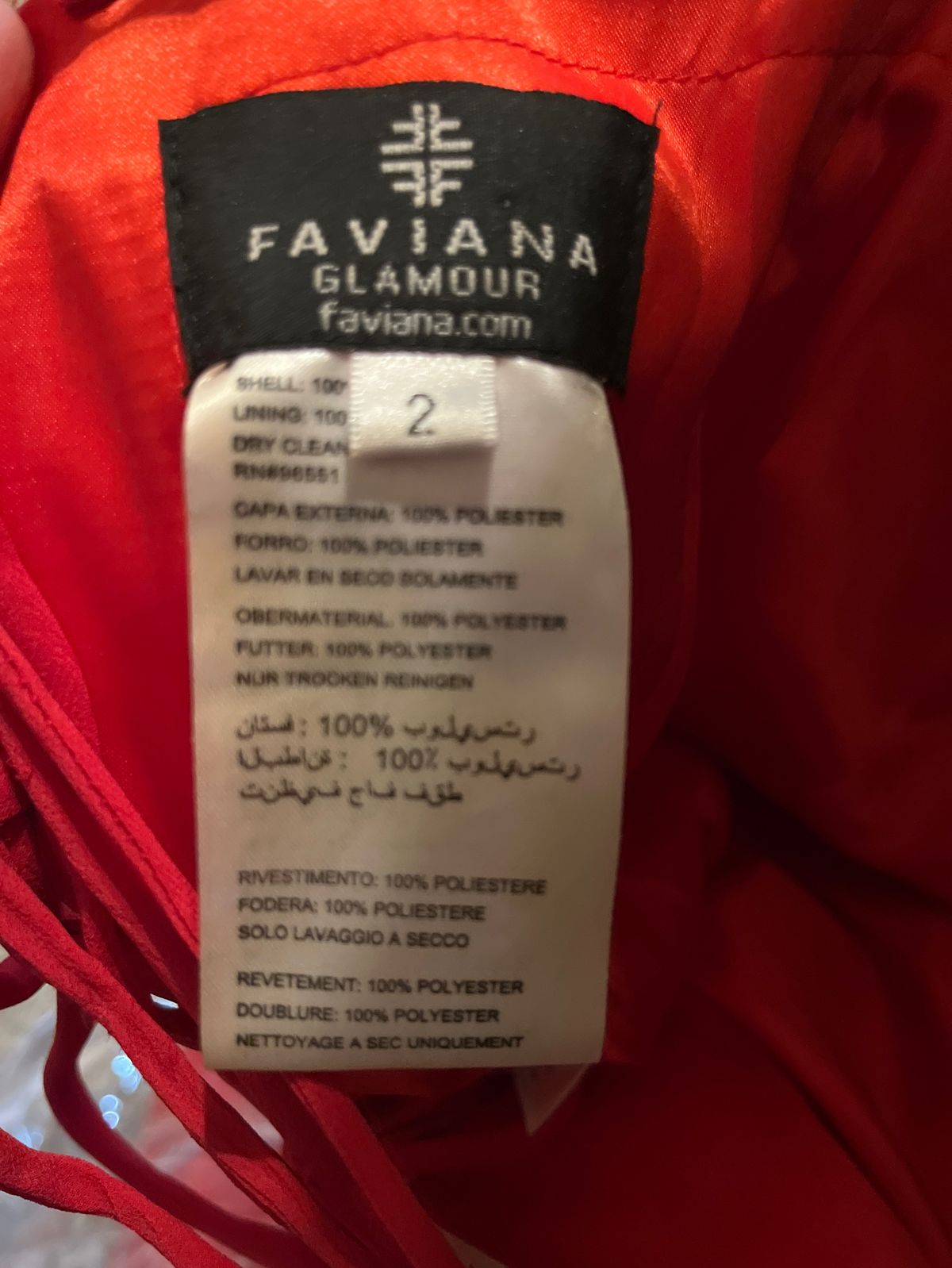 Faviana Size XS Prom Red A-line Dress on Queenly