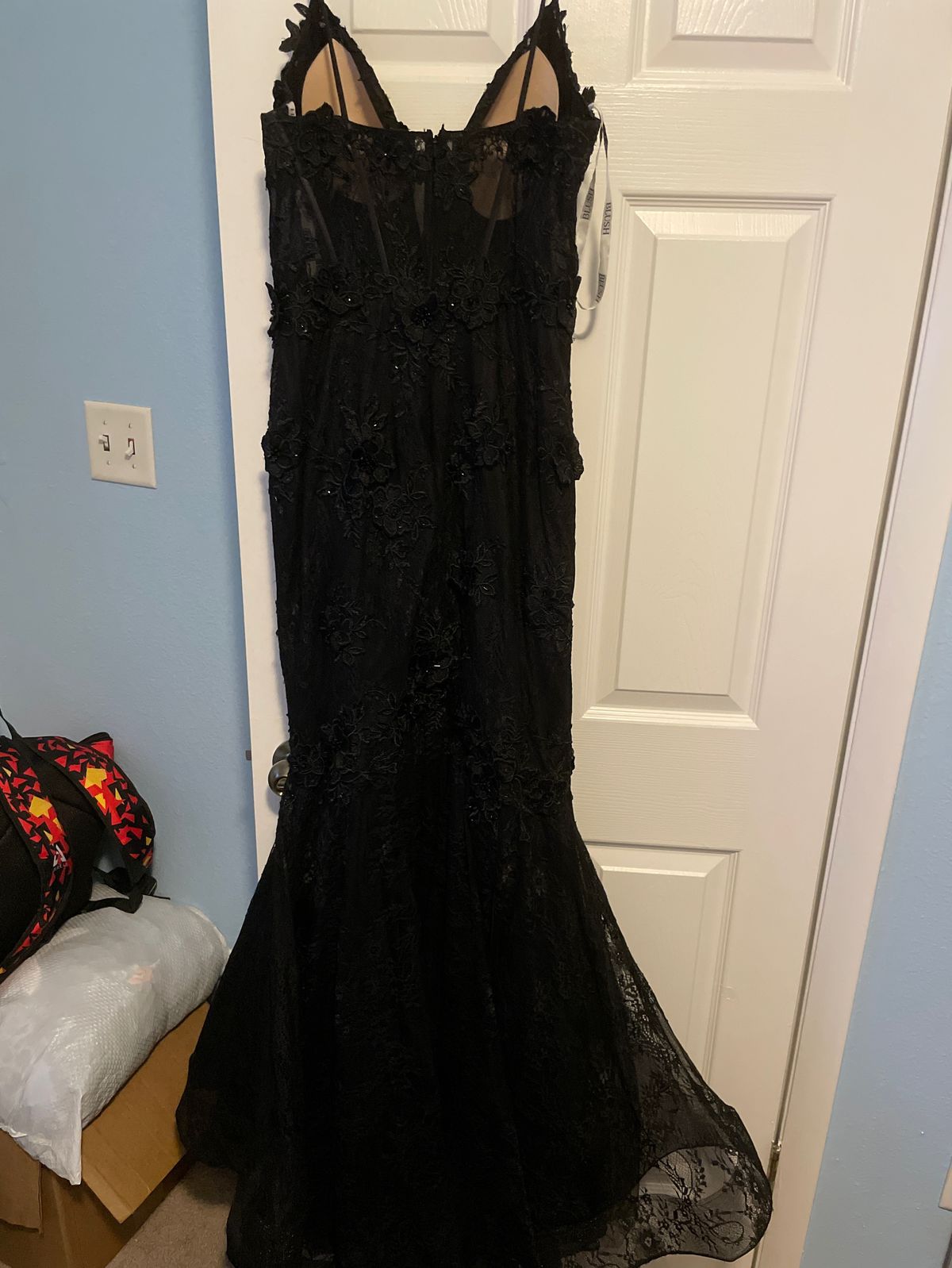 Blush Prom Size 8 Prom Black Mermaid Dress on Queenly
